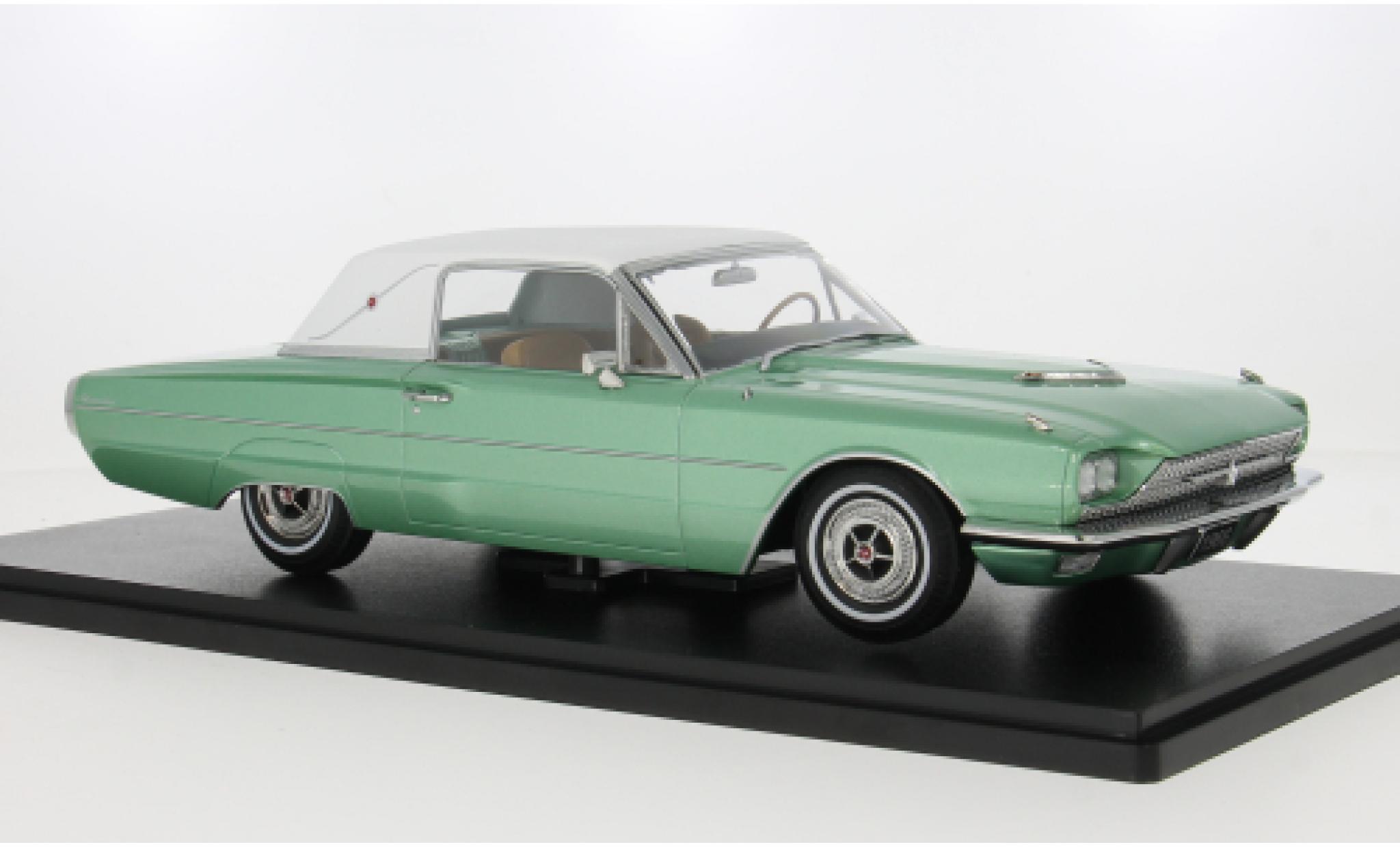 Ford Thunderbird 1/18 KK Scale Landau Coupe groen/wit 1966 1:18 modelauto
