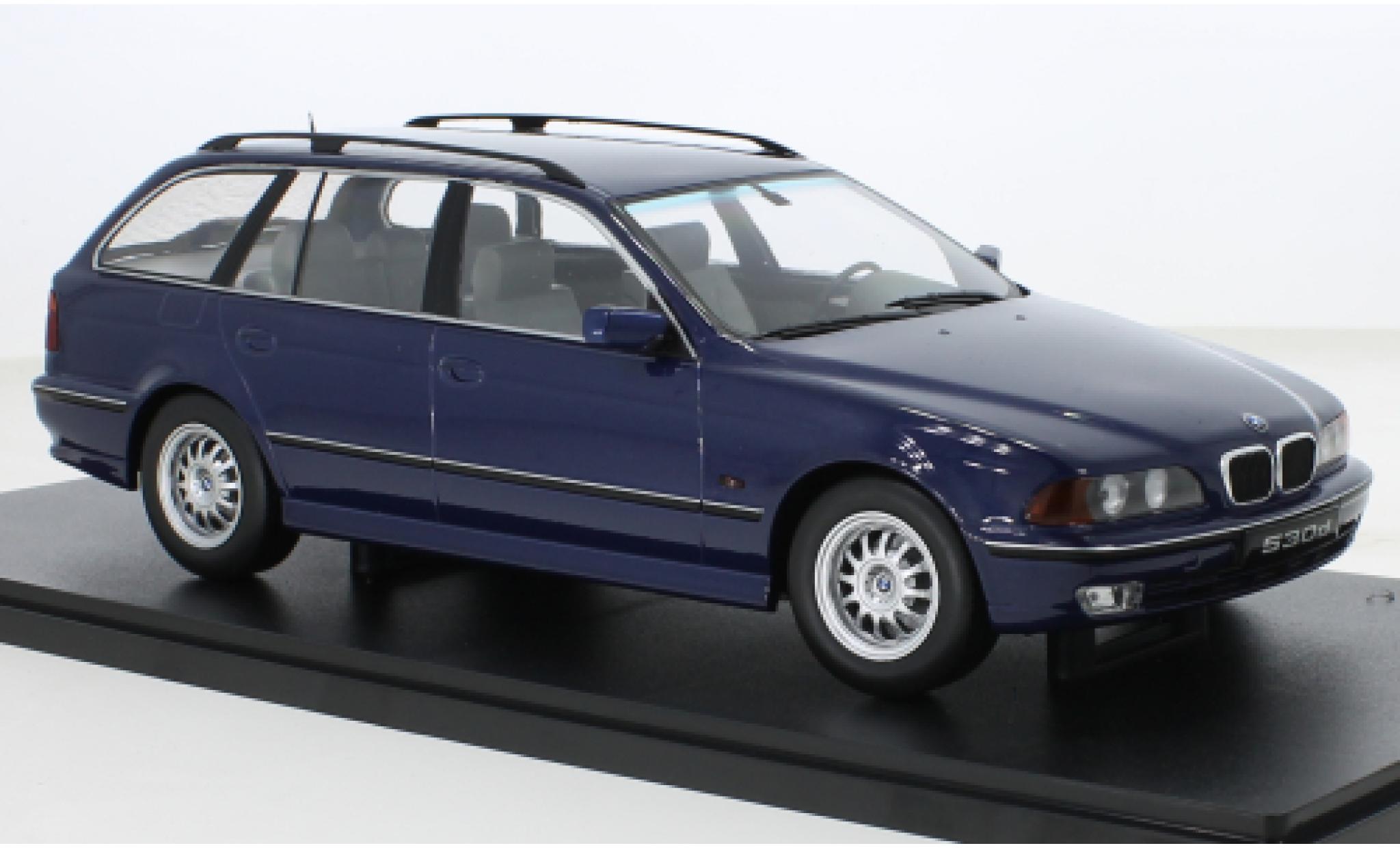 Bmw 530 1/18 KK Scale d (E39) Touring metallic blauw 1997 modelauto
