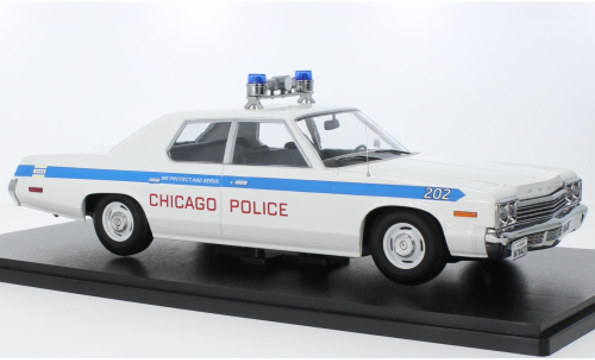 Dodge Monaco 1/18 KK Scale Chicago Politie Departement 1974 modelauto