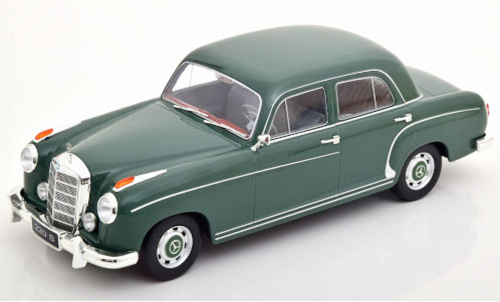 Mercedes 220 1/18 KK Scale S Sedan (W180 II) groen 1956 modelauto