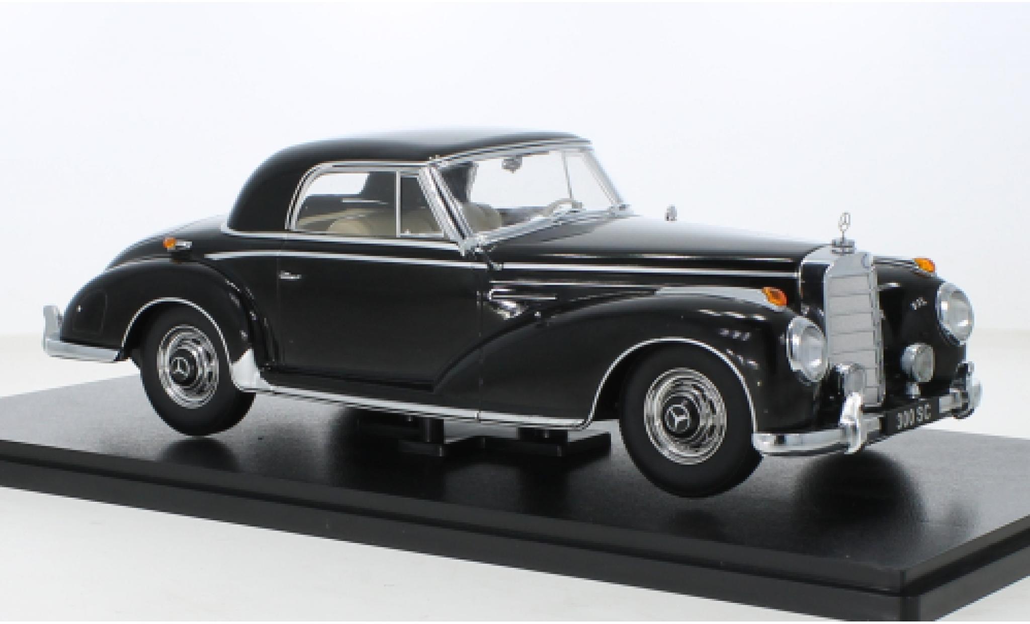 Mercedes 300 1/18 KK Scale SC (W188) Coupe zwart 1955 modelauto