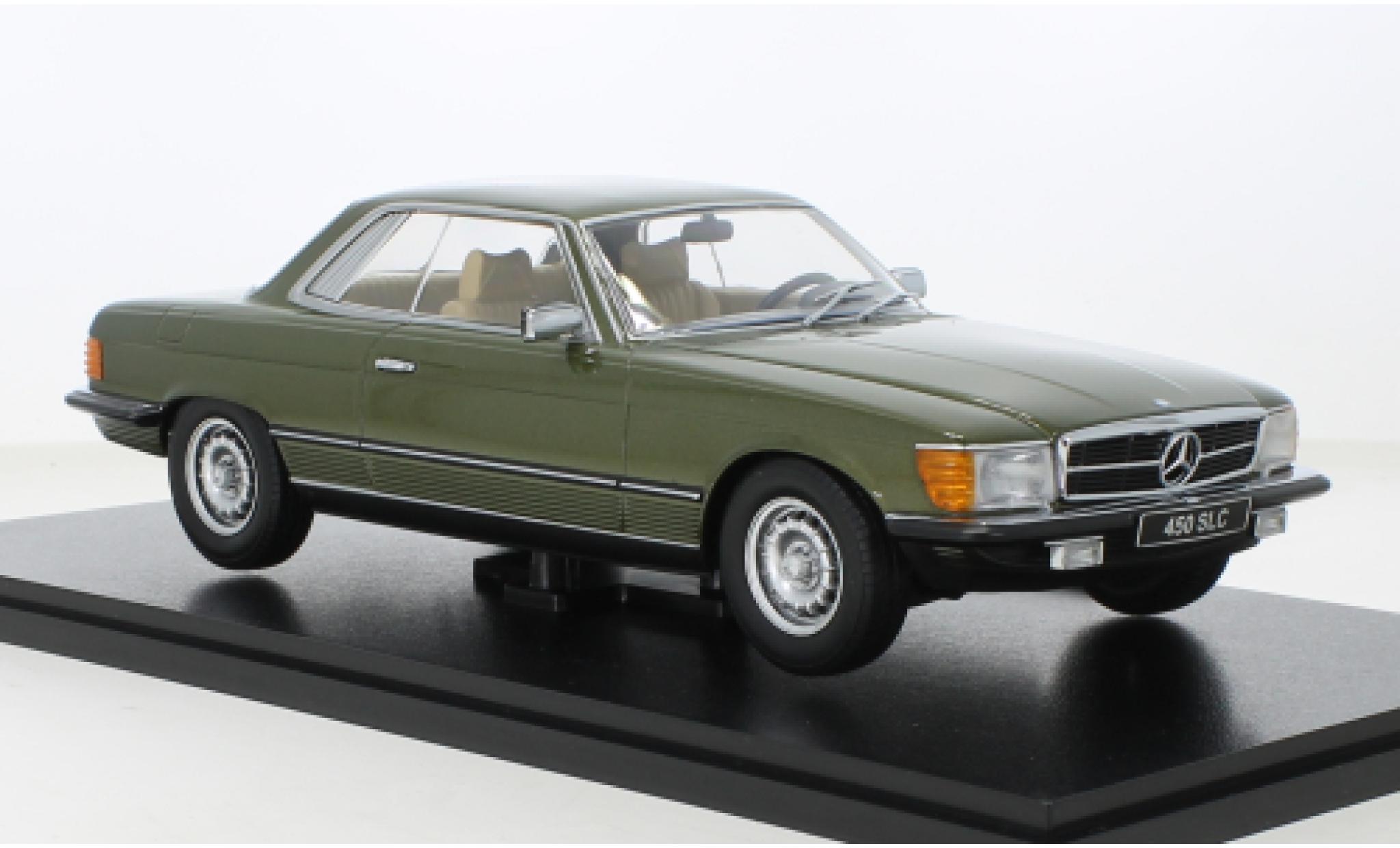 Mercedes 450 1/18 KK Scale SLC (C107) metallic groen 1973 modelauto