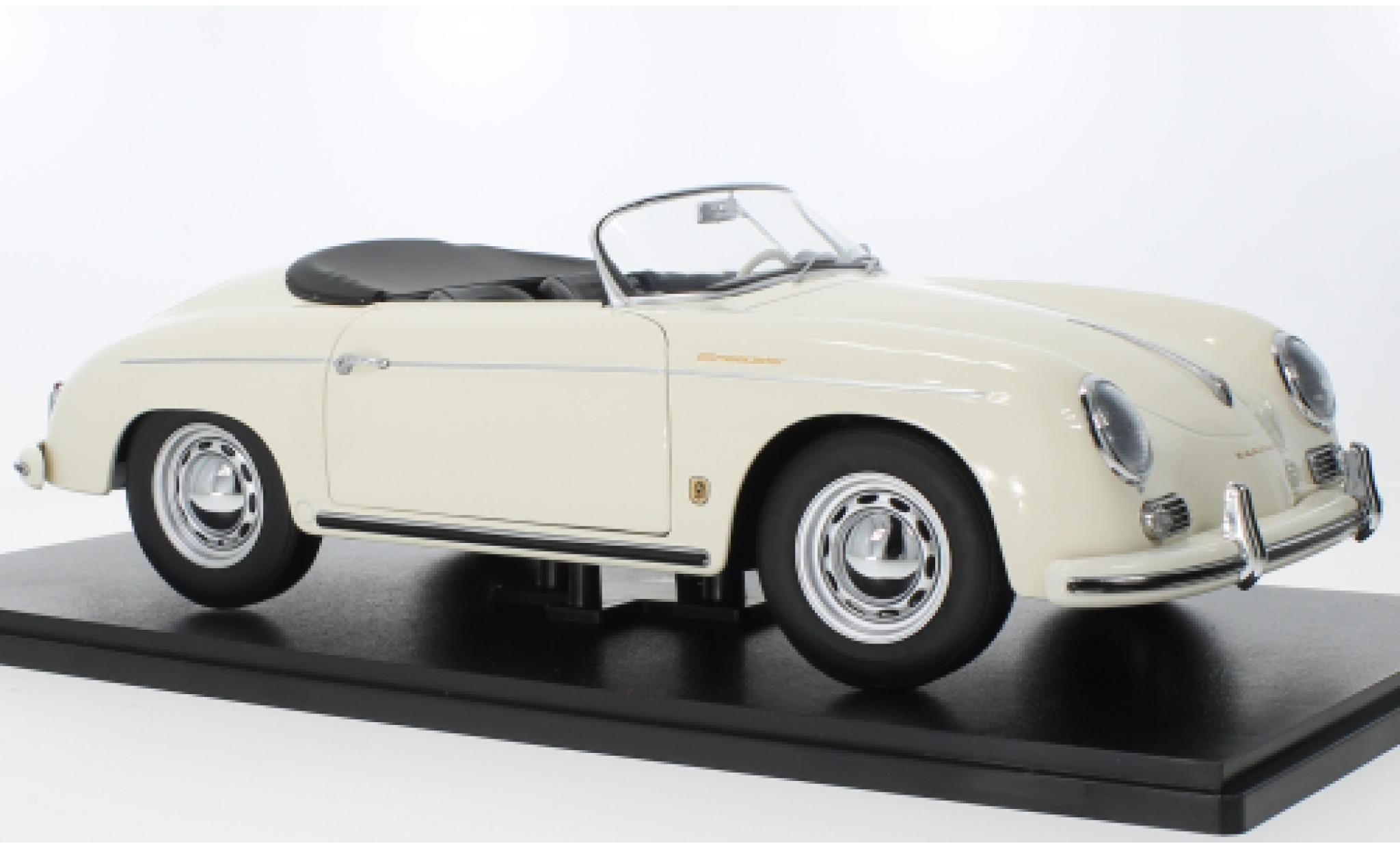 Porsche 356 1/12 KK Scale A Speedster wit 1955 modelauto