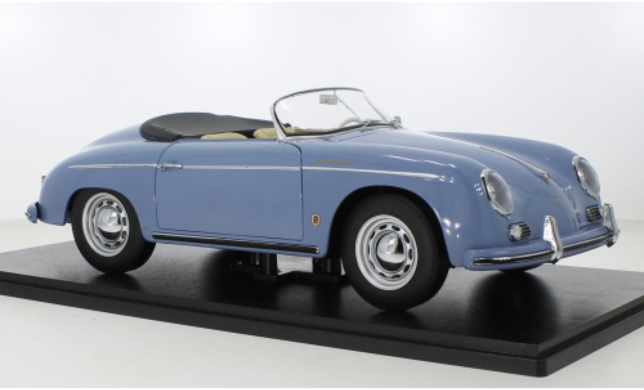 Porsche 356 1/12 KK Scale A Speedster blauw 1955 modelauto