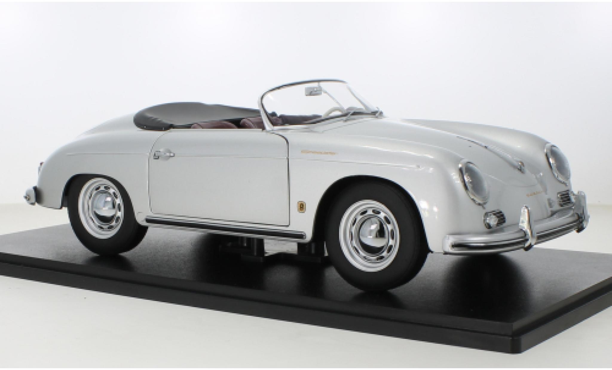 Porsche 356 1/12 KK Scale A Speedster grijs 1955 modelauto