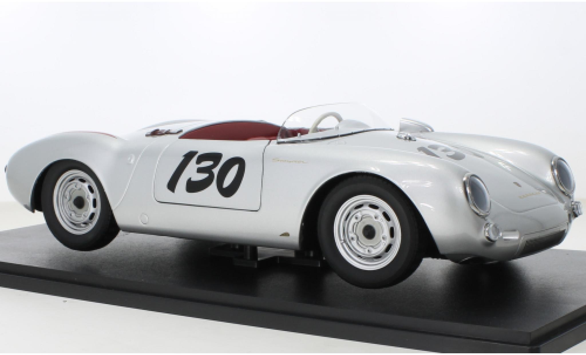 Porsche 550 1/12 KK Scale A Spyder metallic grijs Little Bastard 1953 modelauto