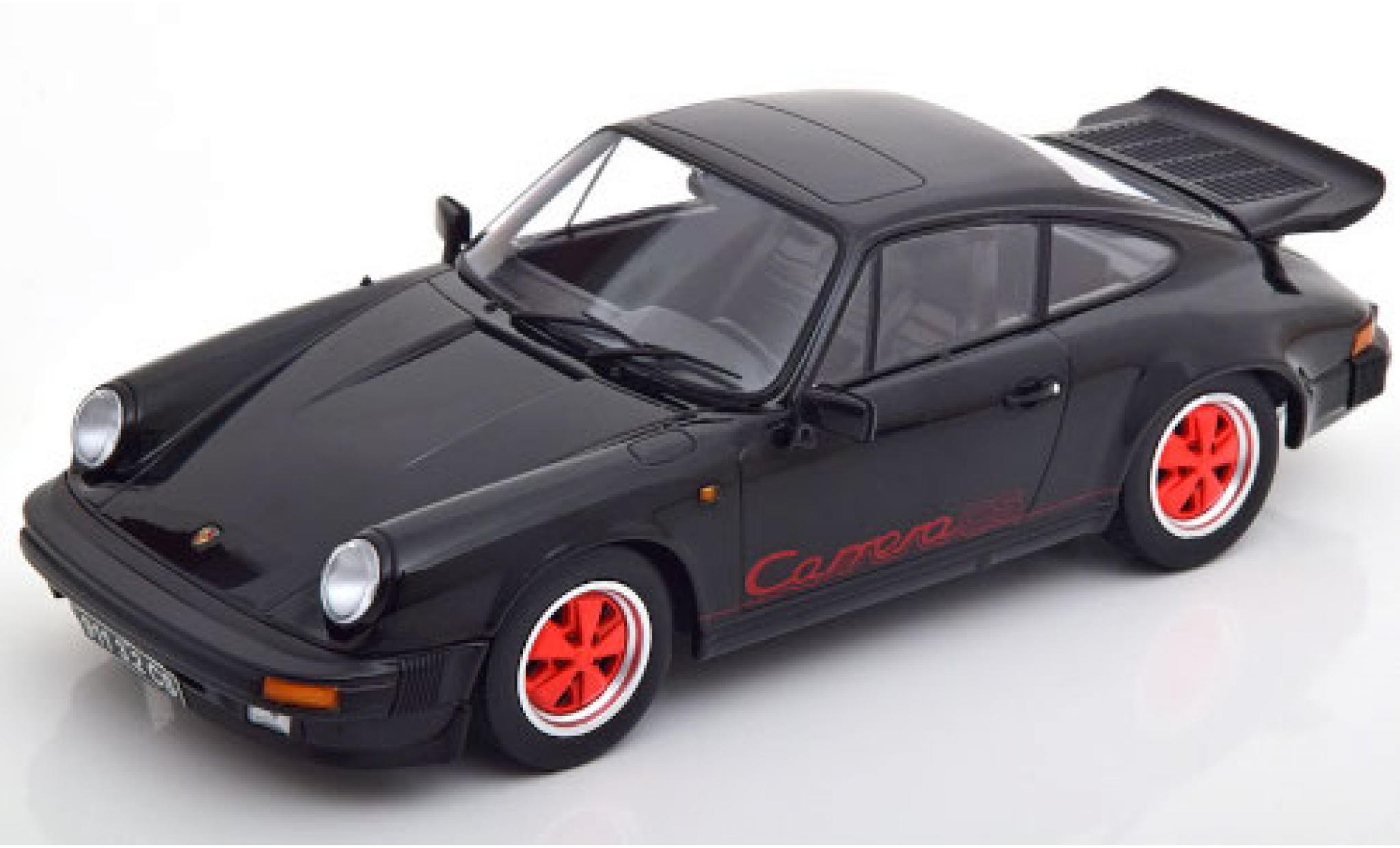 Porsche 930 1/18 KK Scale KK-Scale 911 Carrera 3.2 Clubsport zwart/rood 1989 modelauto