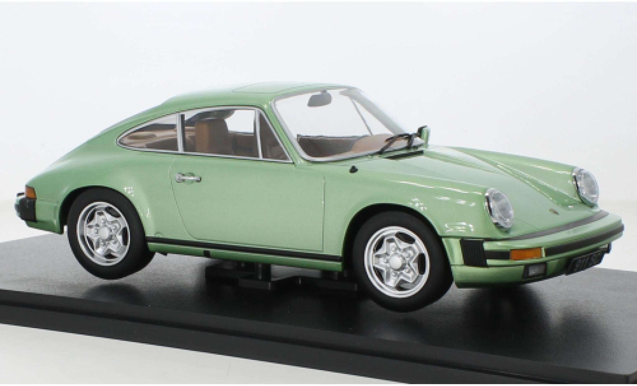Porsche 930 1/18 KK Scale 911 SC metallic groen 1978 modelauto