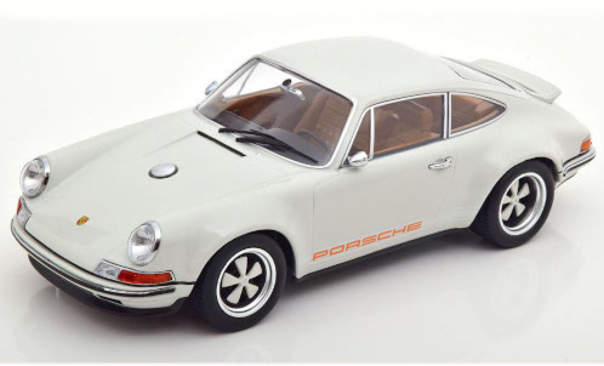 Porsche 911 1/18 KK Scale Singer grijs modelauto