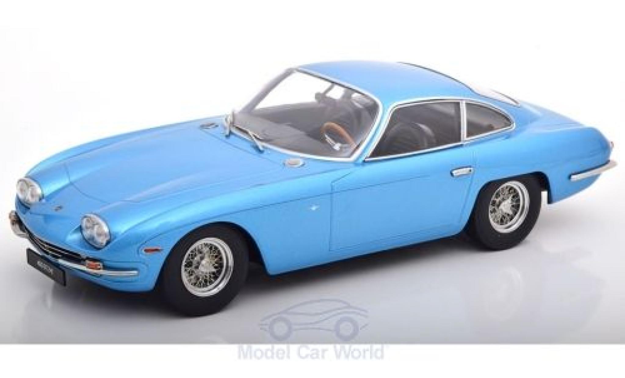 Lamborghini 400 GT 1/18 KK Scale 2+2 metallic blauw 1965 modelauto