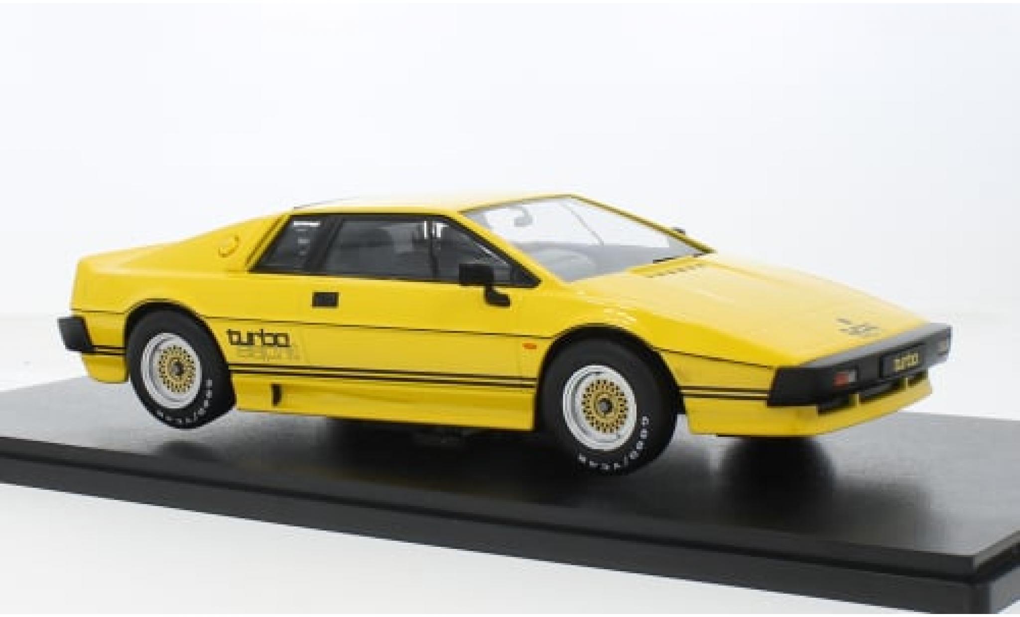 Lotus Esprit 1/18 KK Scale Turbo geel RHD 1981 1:18 modelauto