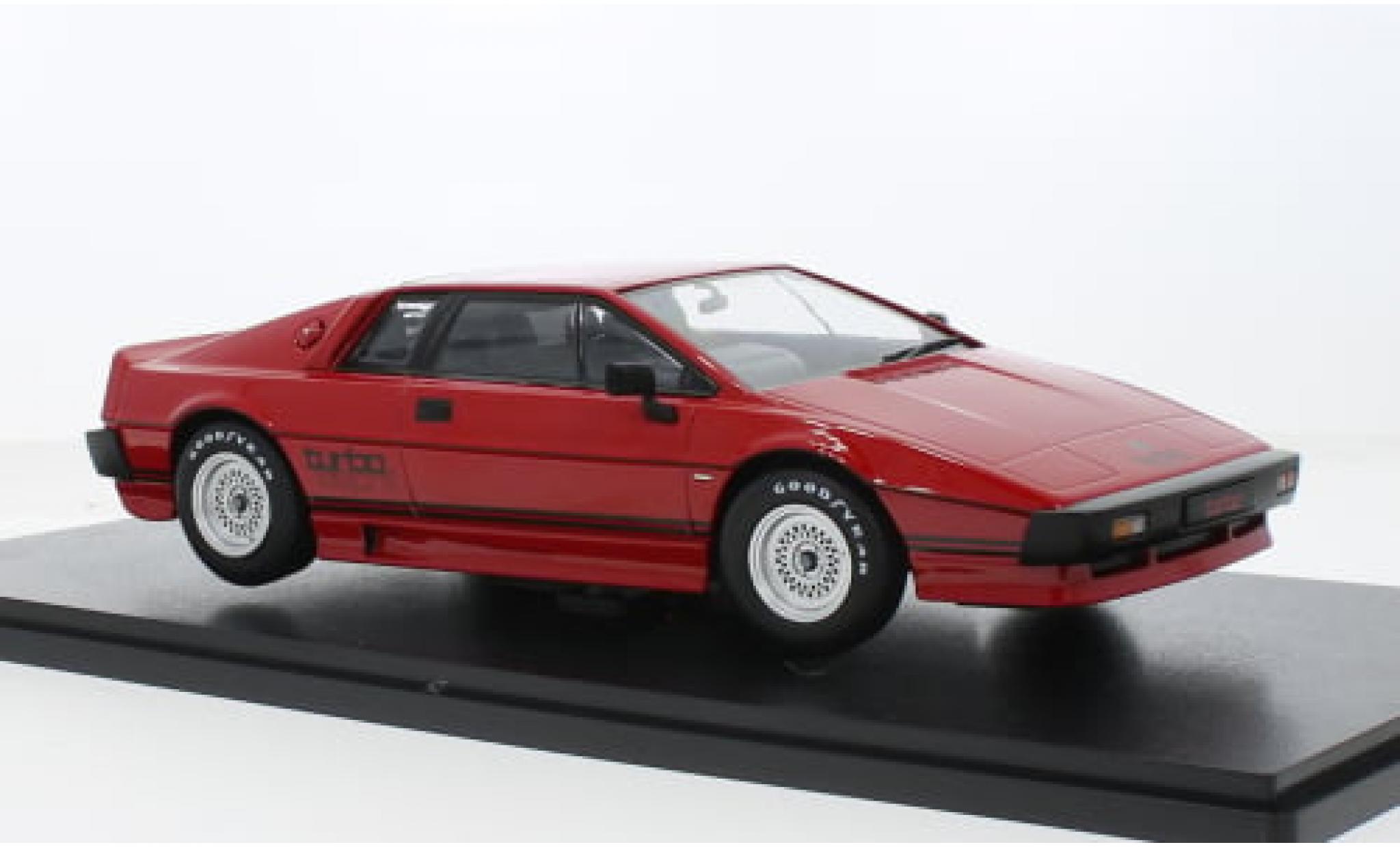 Lotus Esprit 1/18 KK Scale Turbo rood RHD 1981 1:18 modelauto
