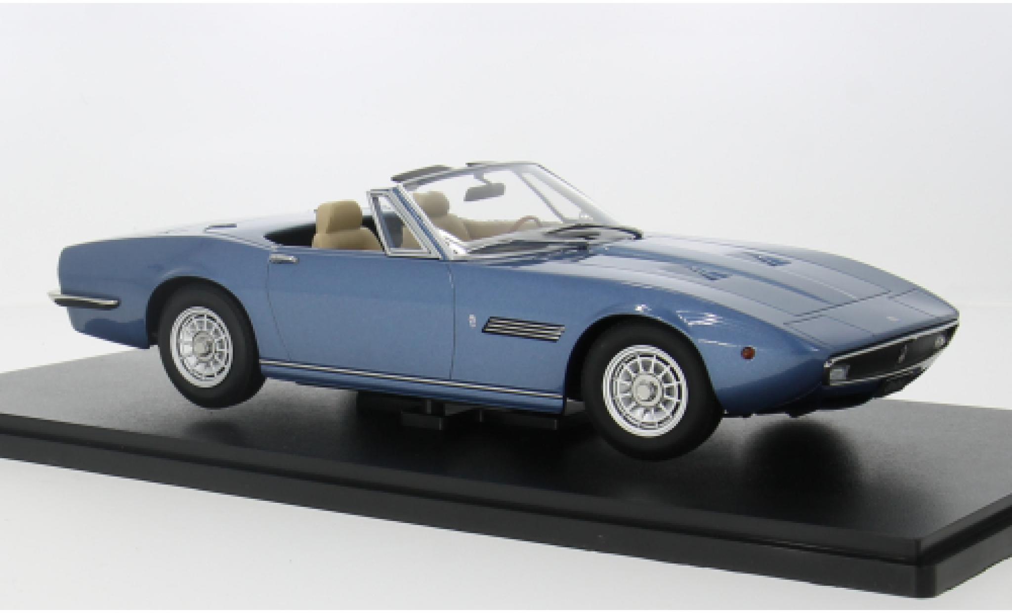 Maserati Ghibli 1/18 KK Scale Spyder blauw 1970 1:18 modelauto