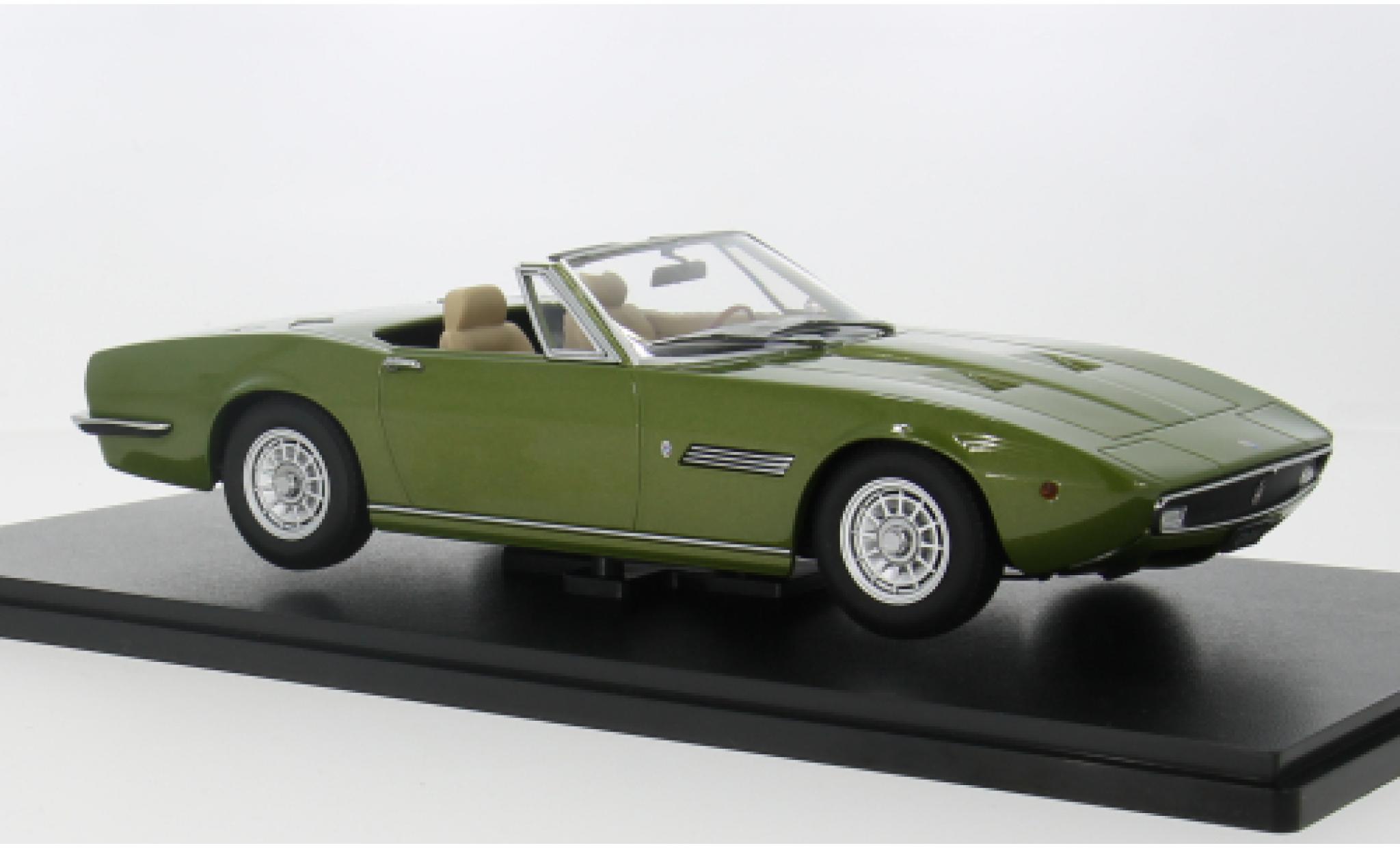 Maserati Ghibli 1/18 KK Scale Spyder groen 1970 1:18 modelauto