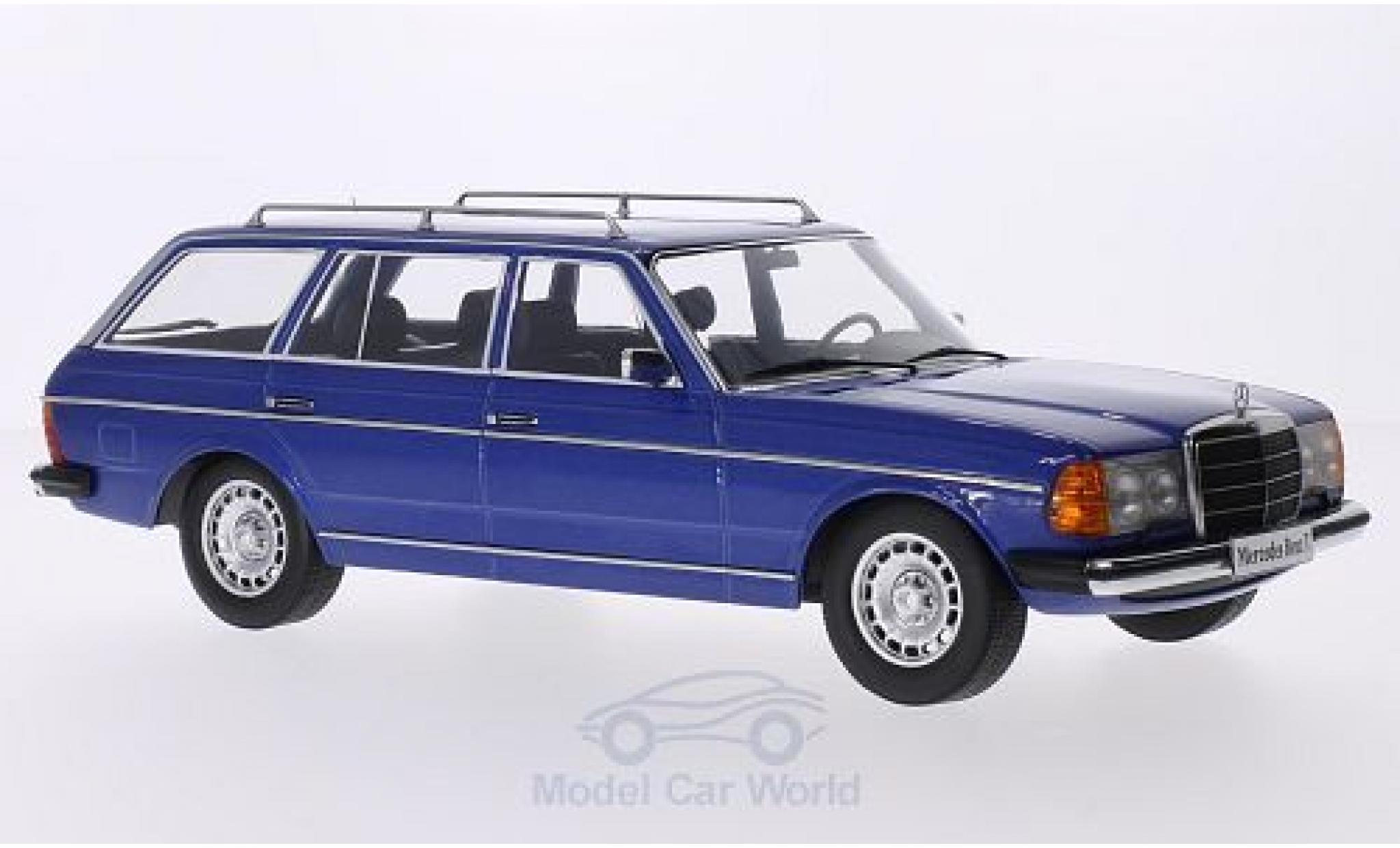 Mercedes 250 1/18 KK Scale T (S123) blauw 1978 modelauto