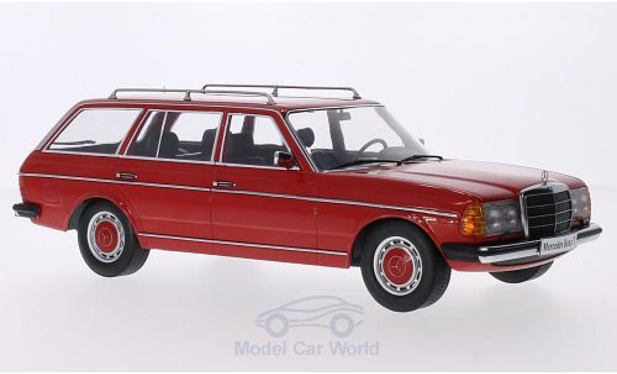 Mercedes 250 1/18 KK Scale T (S123) rood 1978 T&uuml;ren und Hauben sind nicht zu &ouml;ffnen modelauto