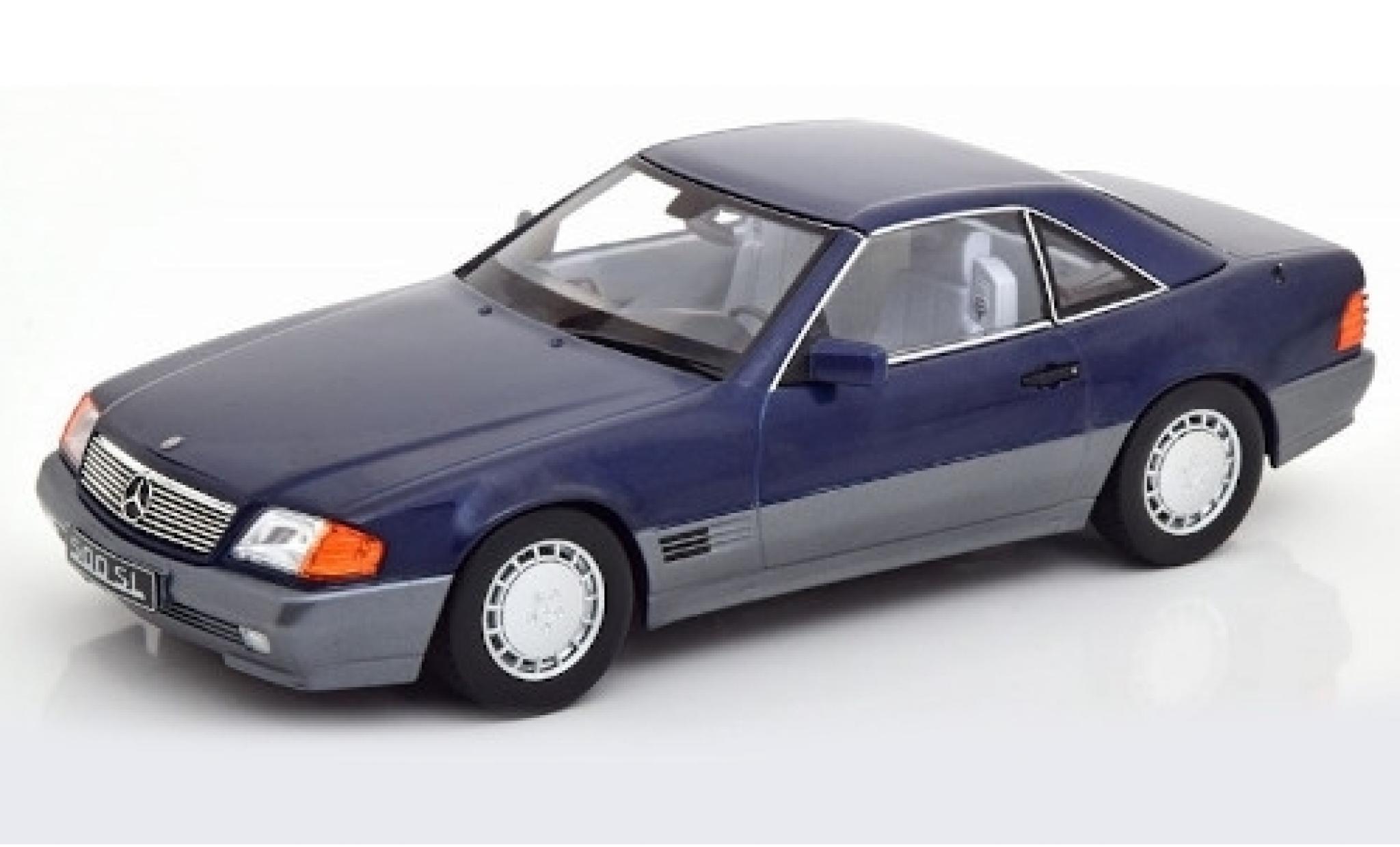 Mercedes 500 1/18 KK Scale SL (R129) metallic blauw 1993 modelauto
