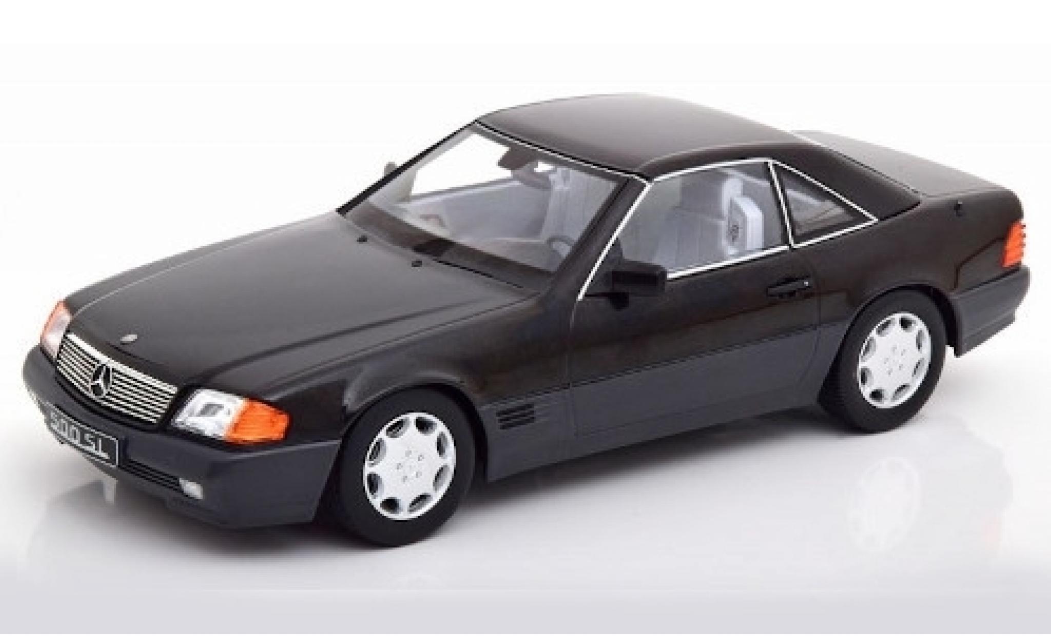 Mercedes 500 1/18 KK Scale SL (R129) metallic zwart 1993 modelauto