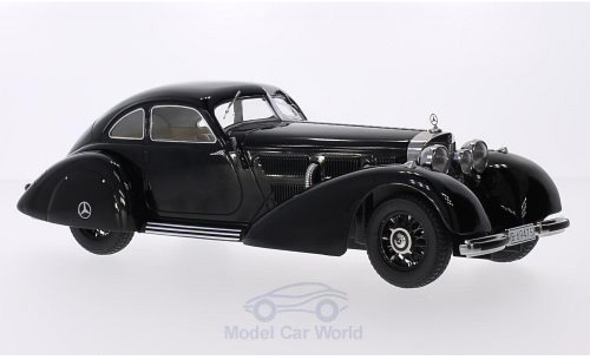 Mercedes 540 1/18 KK Scale K Autobahnkurier zwart 1938 modelauto