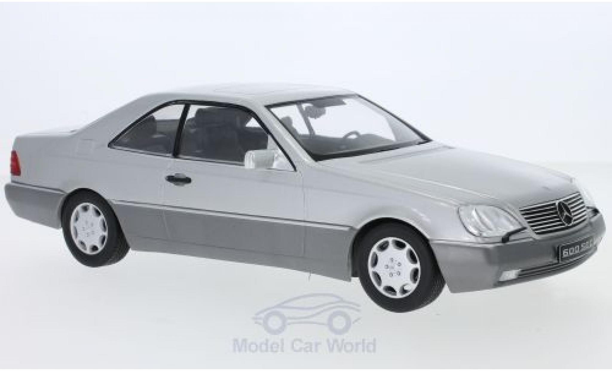 Mercedes 600 1/18 KK Scale SEC (C140) grijs 1992 modelauto