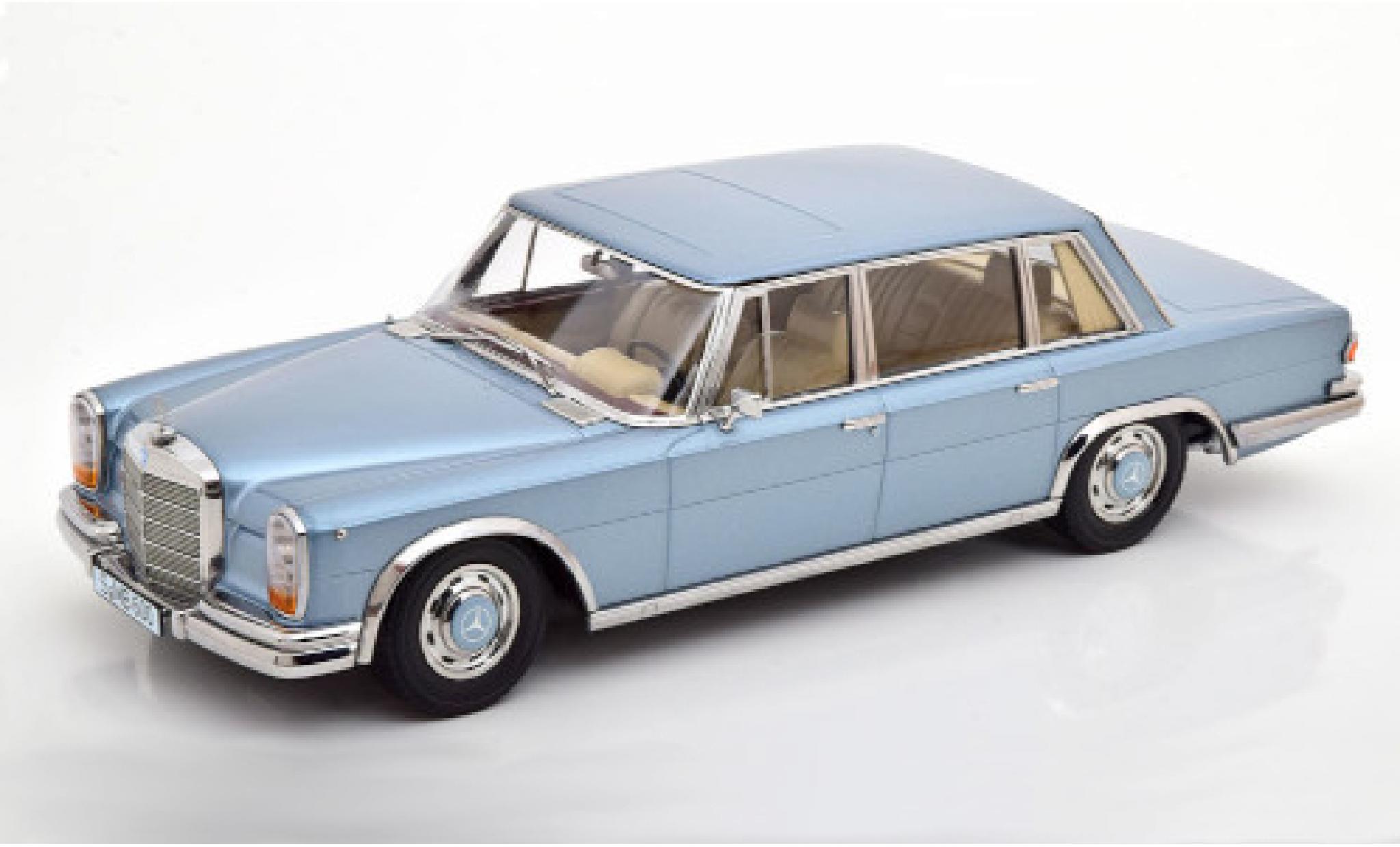 Mercedes 600 1/18 KK Scale (W100) metallic blauw 1963 modelauto