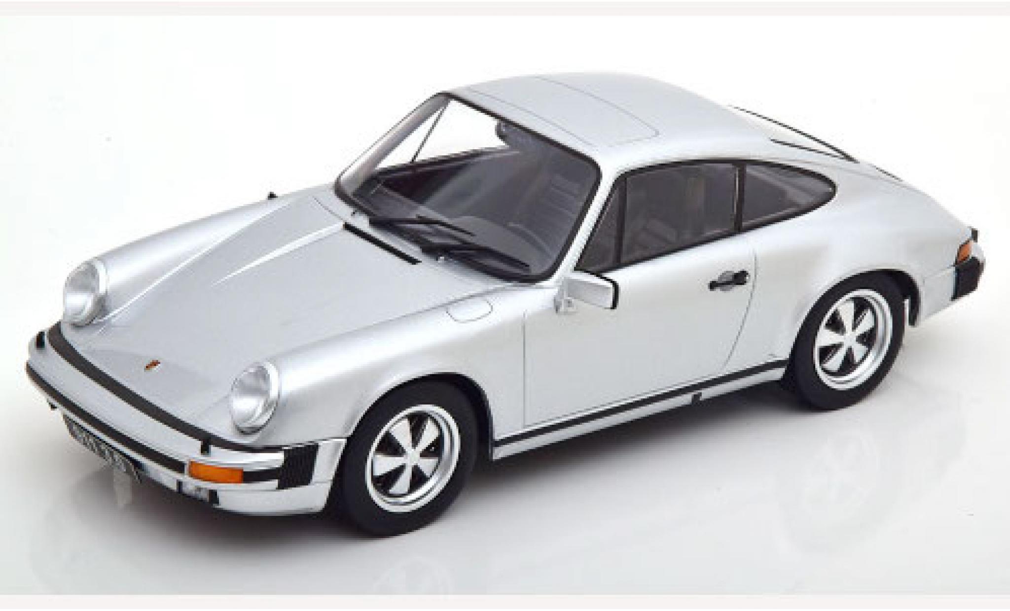 Porsche 930 1/18 KK Scale 911 Carrera 3.0 Coupe grijs 1977 modelauto