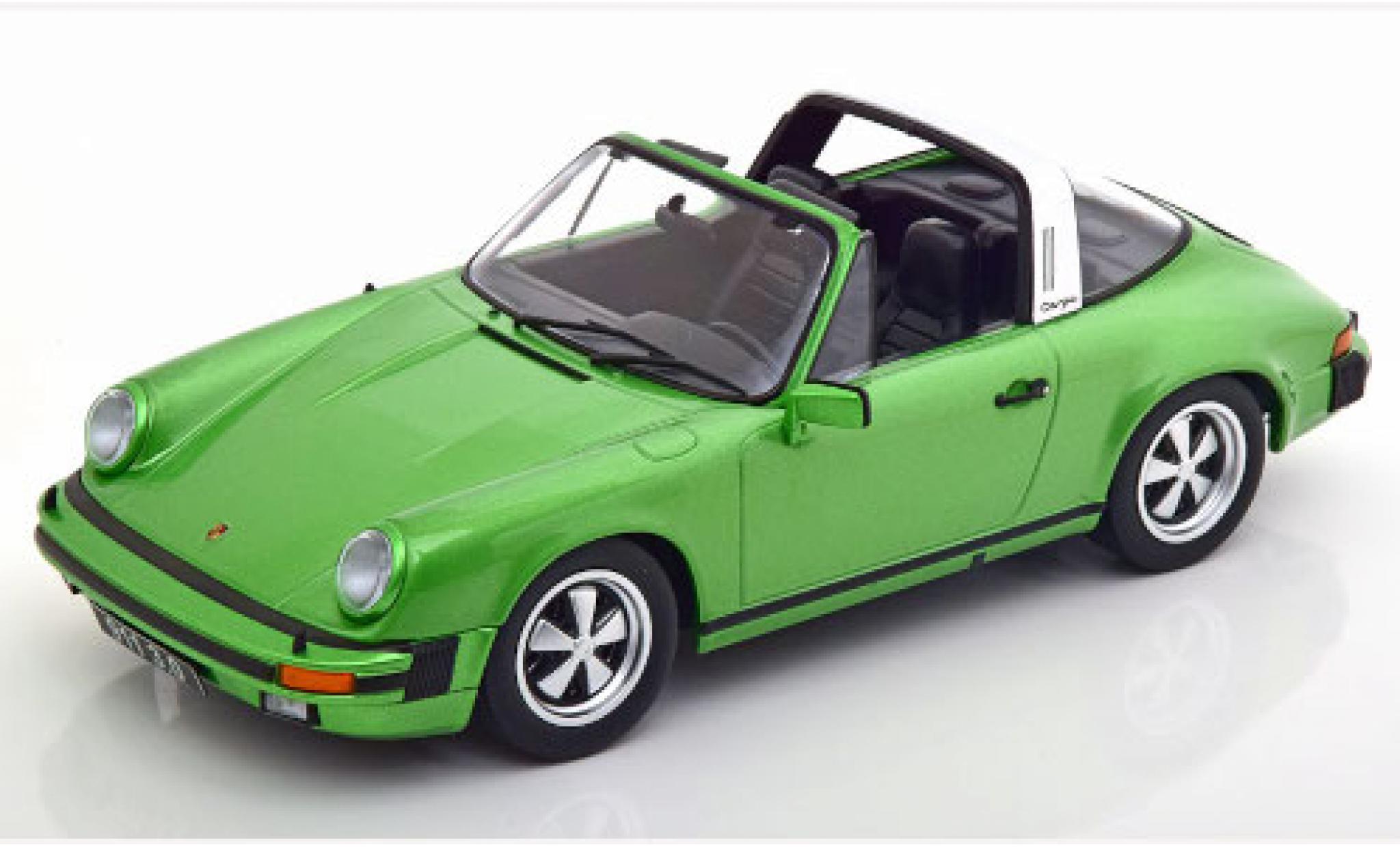 Porsche 930 Targa 1/18 KK Scale 911 Carrera 3.0 Targa metallic groen 1977 modelauto