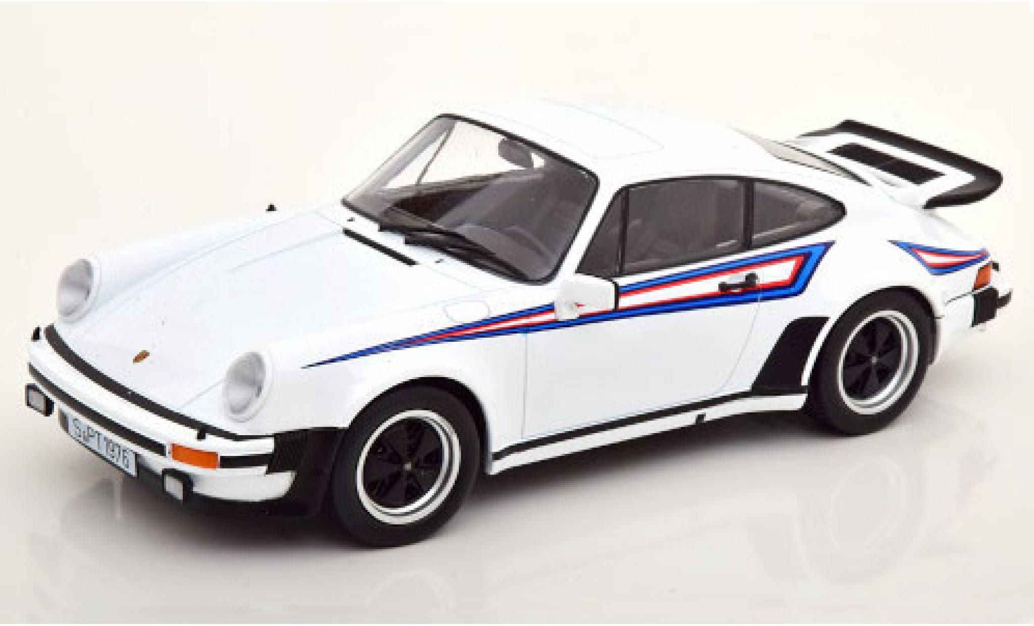 Porsche 930 Turbo 1/18 KK Scale 911 Turbo 3.0 () wit/Dekor 1976 modelauto