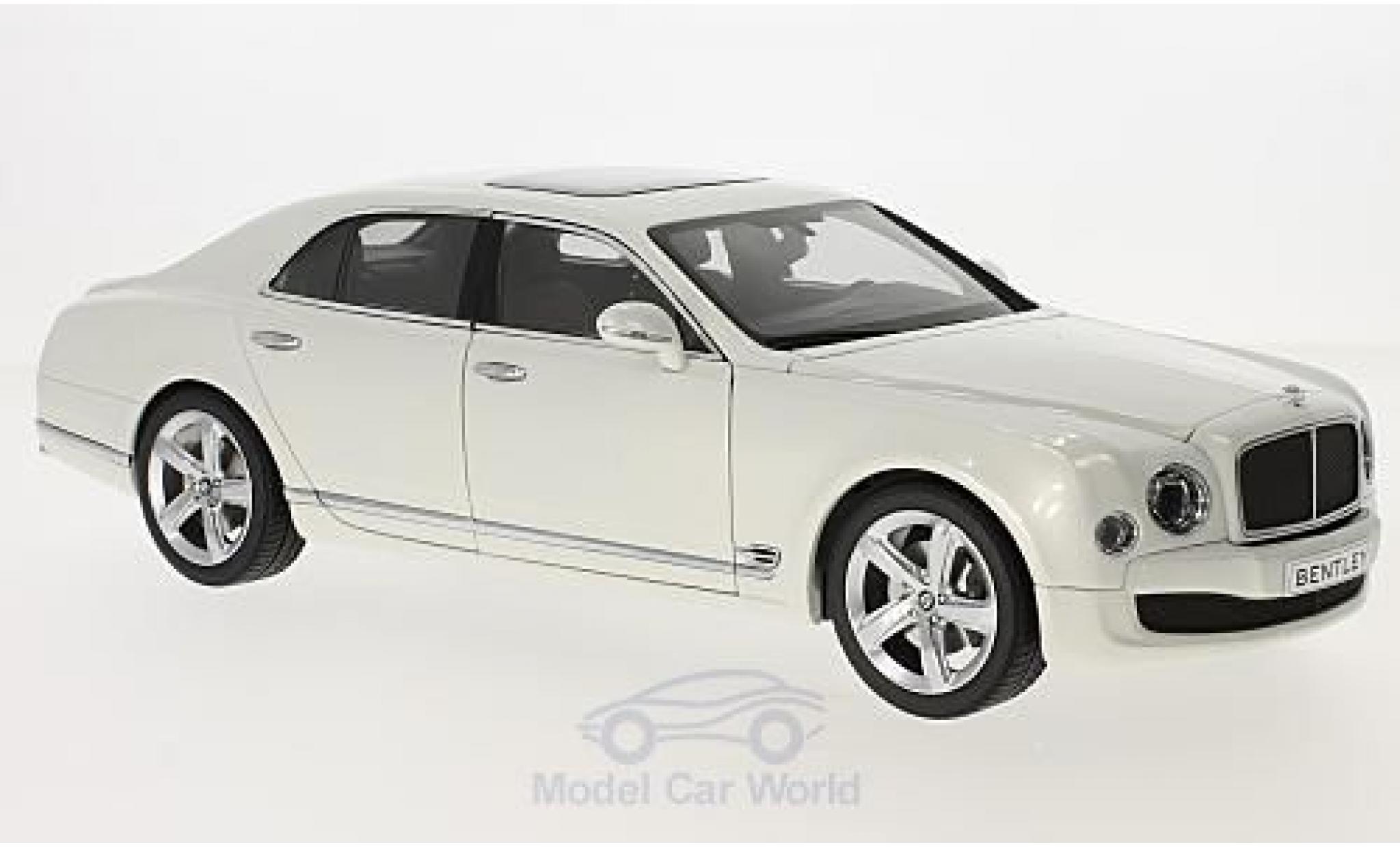 Bentley Mulsanne 1/18 Kyosho Speed wit 2014 modelauto
