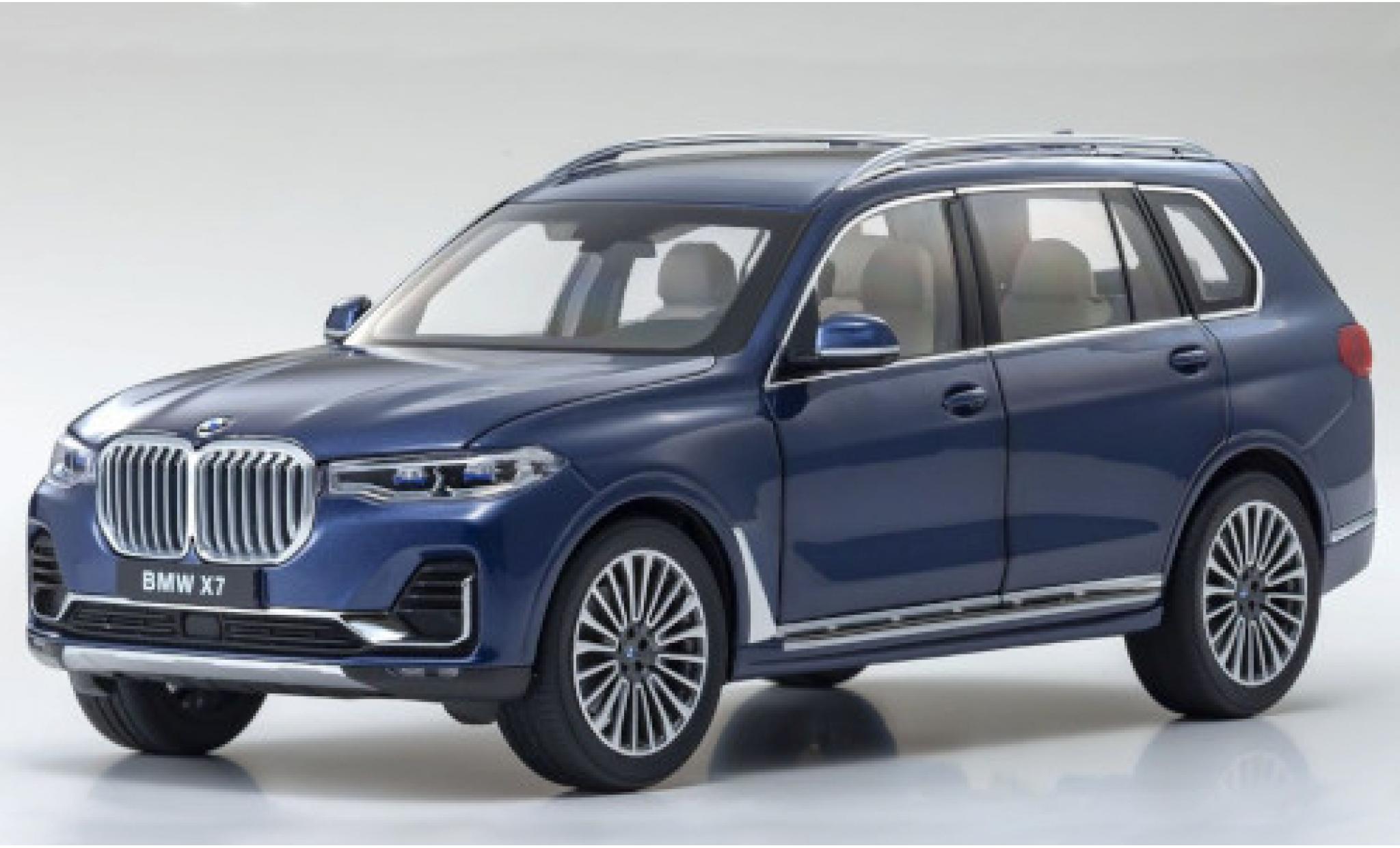 Bmw X7 1/18 Kyosho (G07) blauw 2020 modelauto