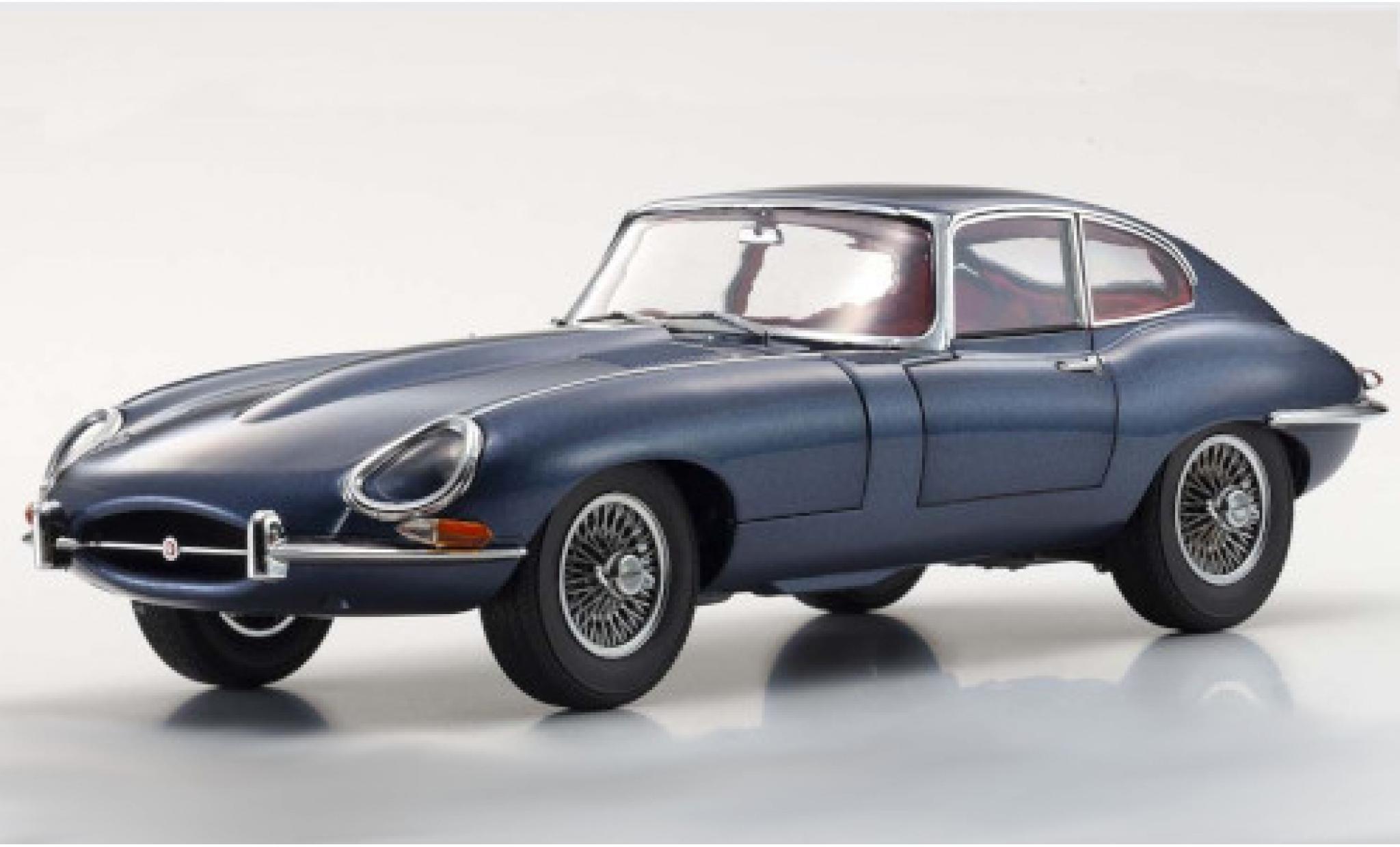 Jaguar E-Type 1/18 Kyosho Series I metallic blauw RHD 1961 modelauto