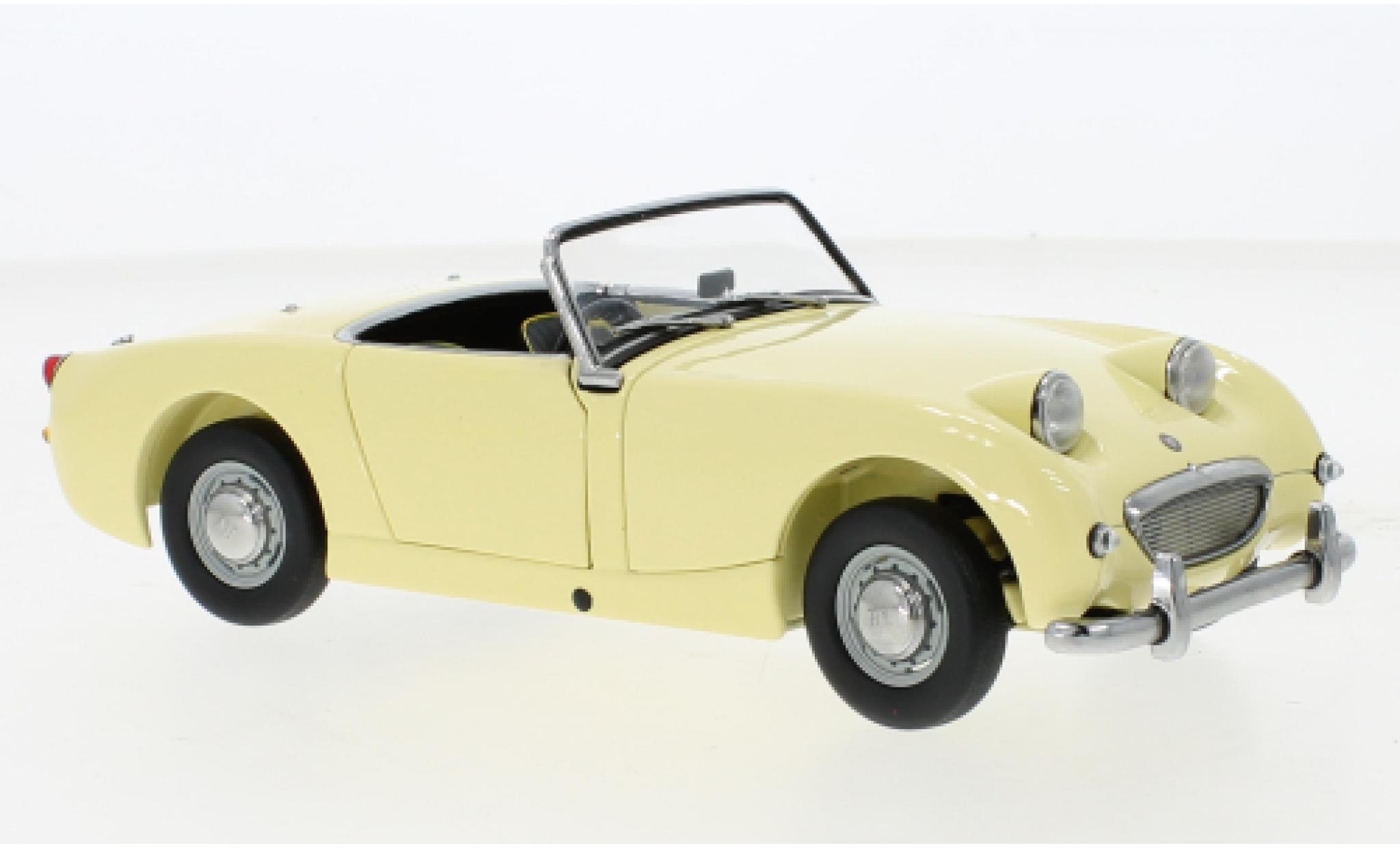 Austin Healey Sprite 1/18 Kyosho geel RHD 1958 modelauto