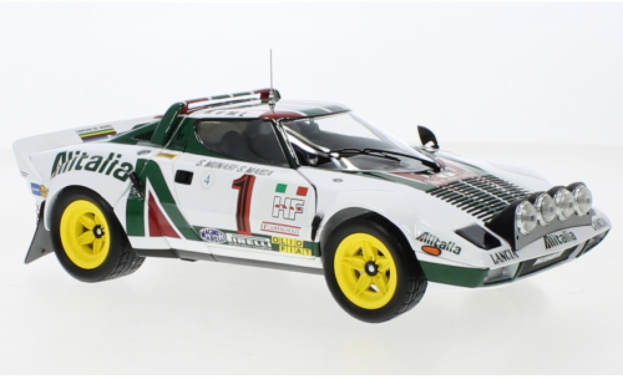 Lancia Stratos 1/18 Kyosho HF No.1 Alitalia Rallye WM Rallye Monte Carlo 1977 modelauto