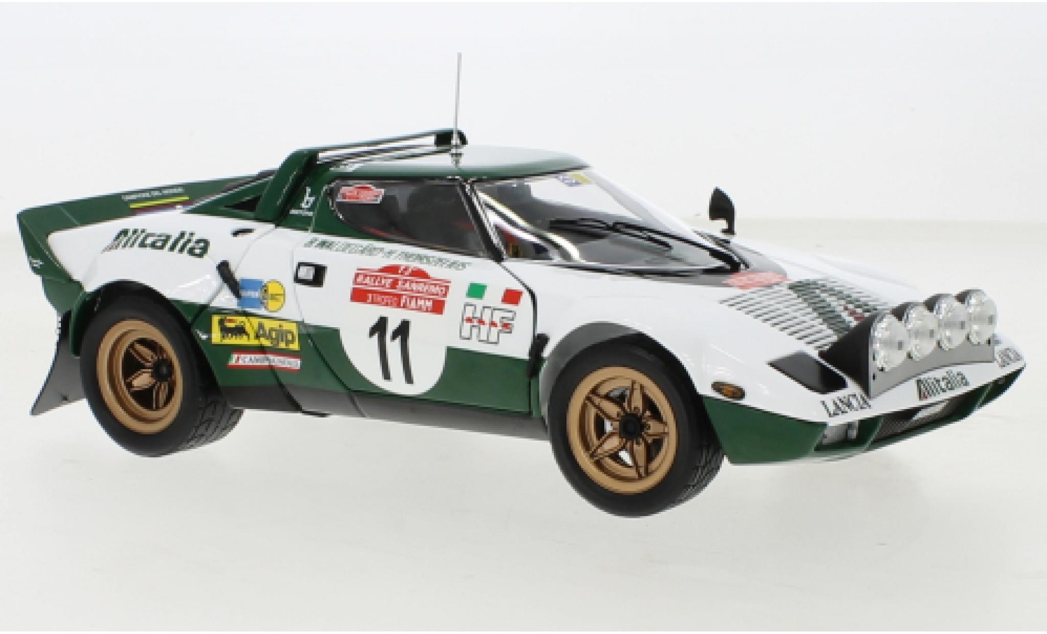 Lancia Stratos 1/18 Kyosho HF No.11 Alitalia Rallye WM Rallye San Remo 1975 modelauto