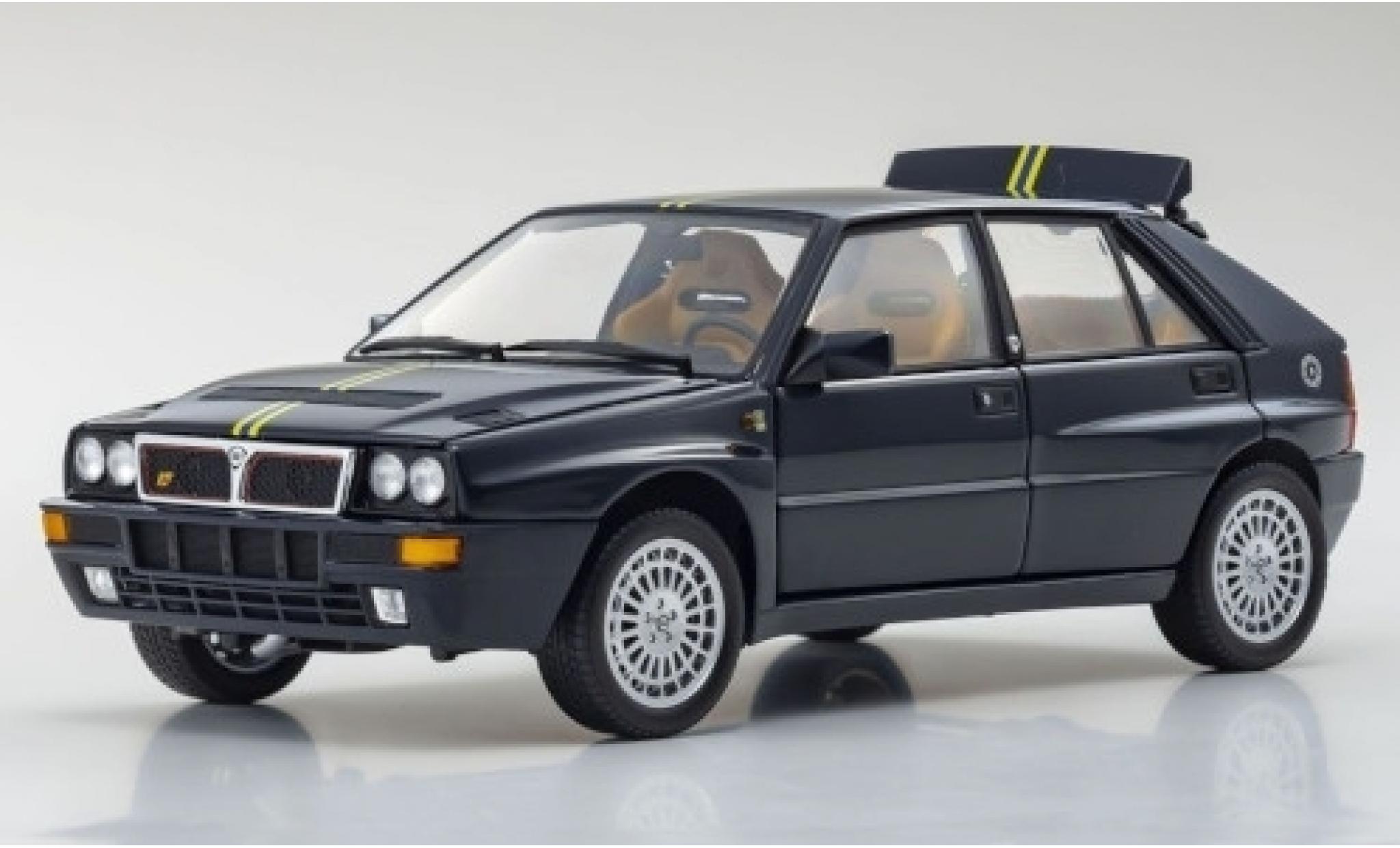 Lancia Delta 1/18 Kyosho HF Integrale Evoluzione II Club Hi-Fi blauw/Dekor 1992 modelauto