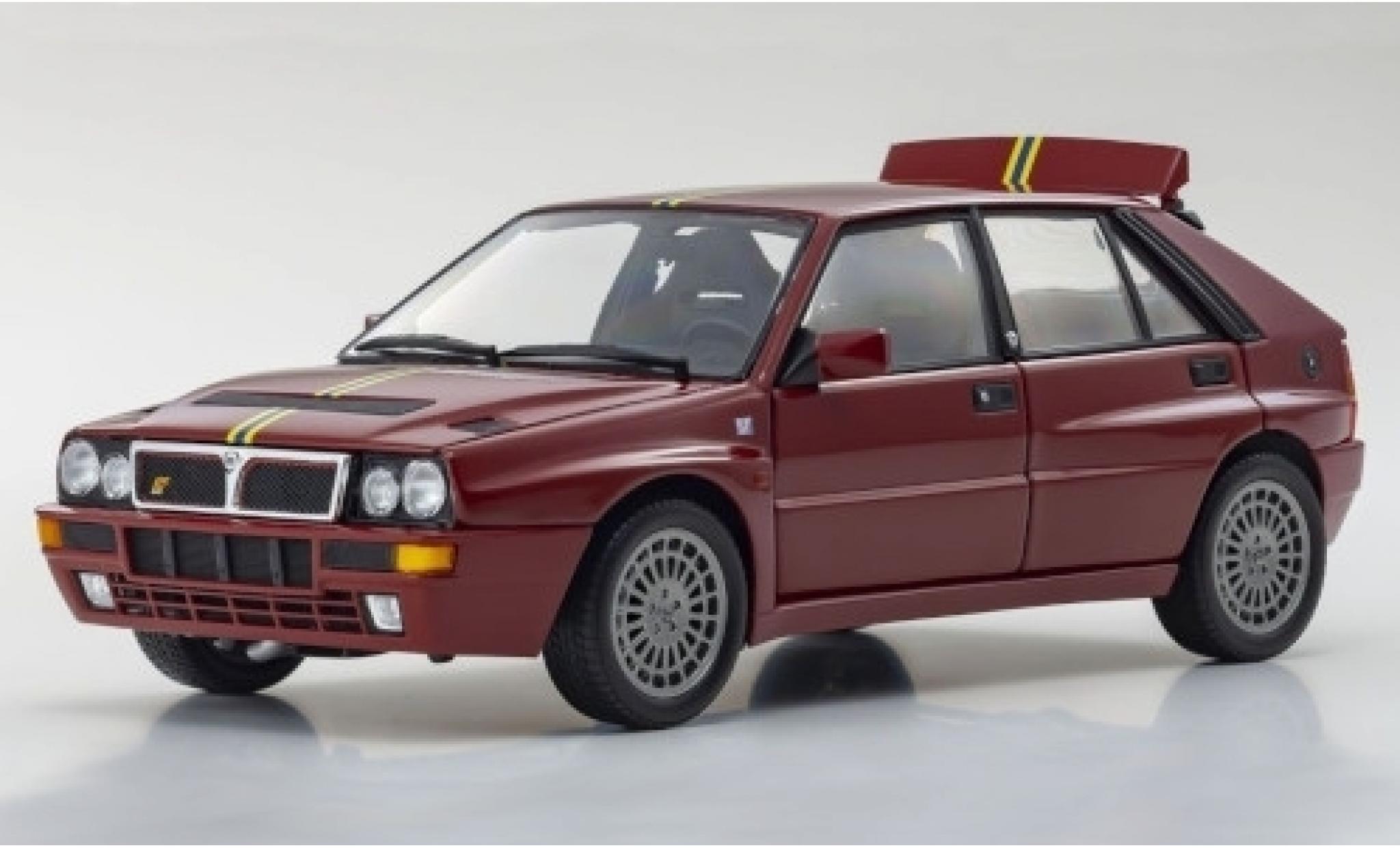 Lancia Delta 1/18 Kyosho HF Integrale Evoluzione II Edizione Finale rood/Dekor 1995 modelauto