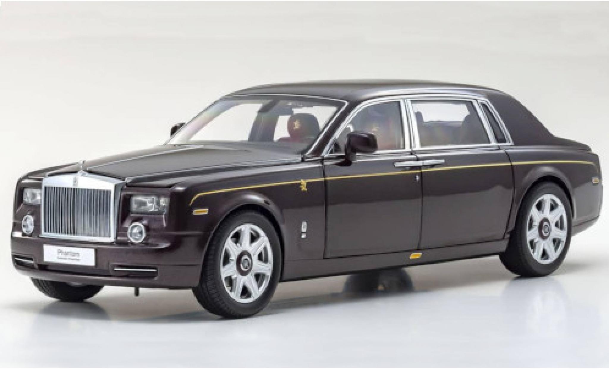 Rolls Royce Phantom 1/18 Kyosho EWB metallic rood 2003 modelauto