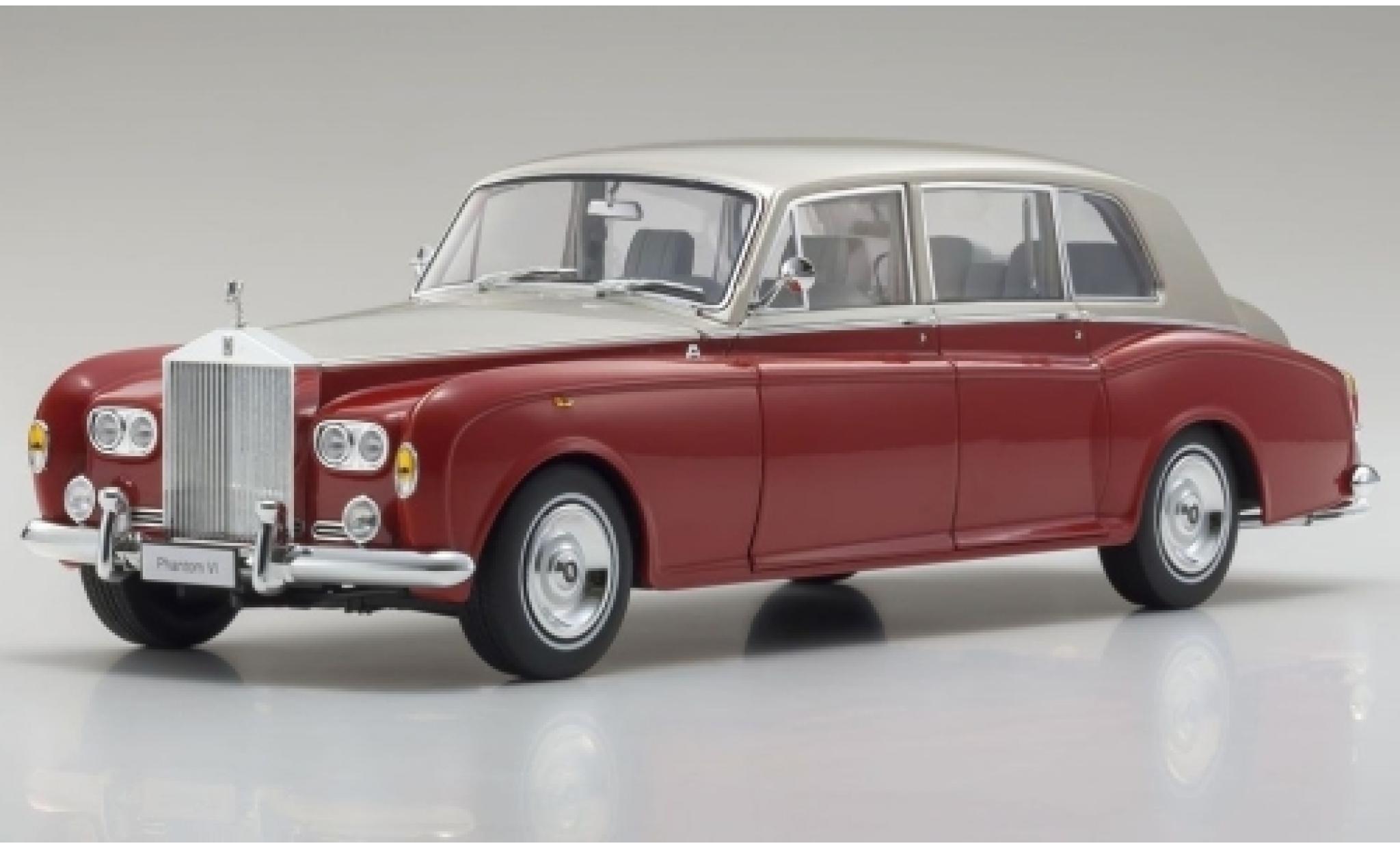 Rolls Royce Phantom 1/18 Kyosho VI rood/beige RHD modelauto