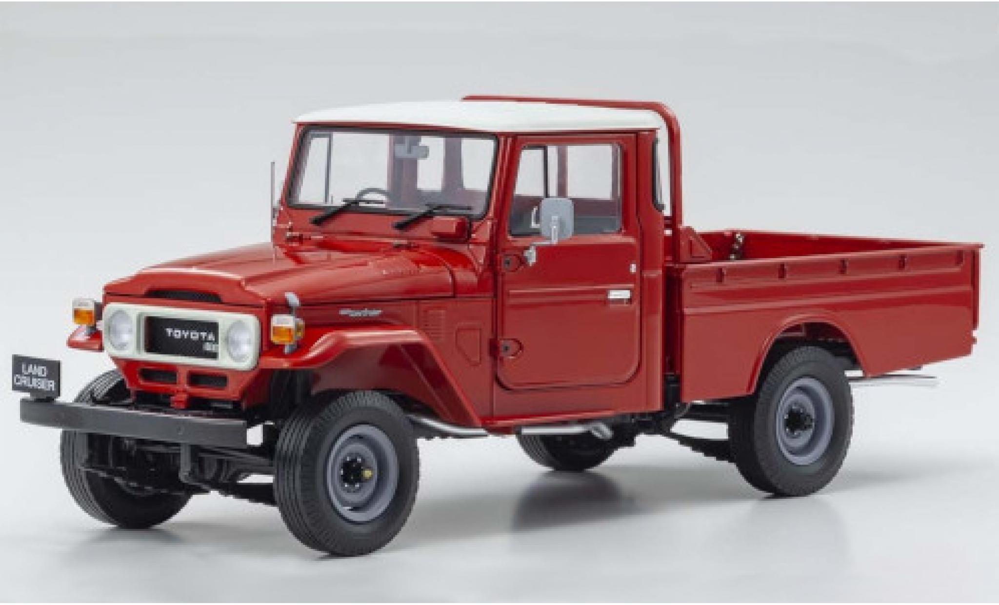 Toyota Land Cruiser 1/18 Kyosho 40 Pick Up rood RHD modelauto