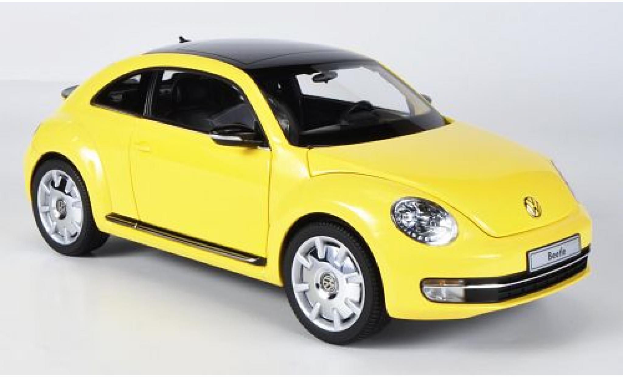 Volkswagen Beetle 1/18 Kyosho Coupe geel modelauto