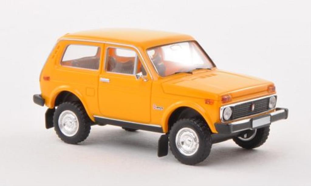 Lada Niva 1/87 Brekina geel modelauto