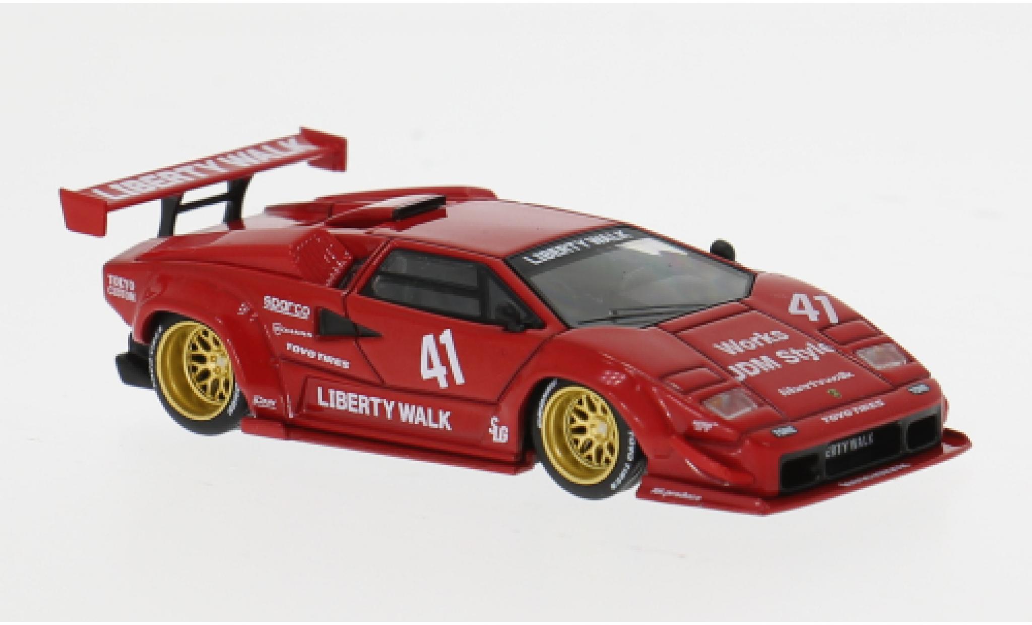 Lamborghini Countach 1/64 Mini GT LB-Works rood 2025 #41 1:64 modelauto