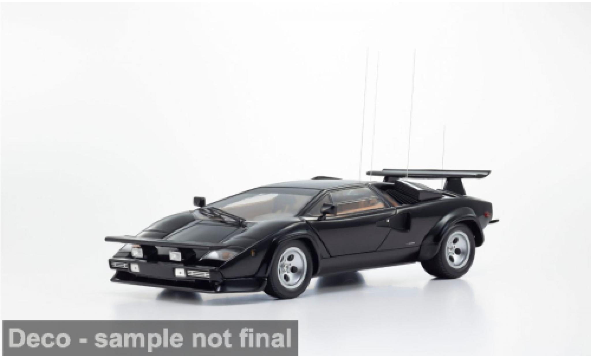 Lamborghini Countach 1/18 Kyosho LP 400 S zwart 1:18 modelauto
