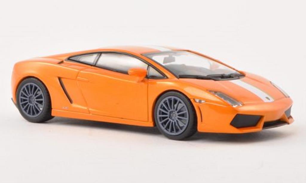 Lamborghini Gallardo 1/43 Minichamps LP 550-2 Valentino Balboni oranje 2009 modelauto