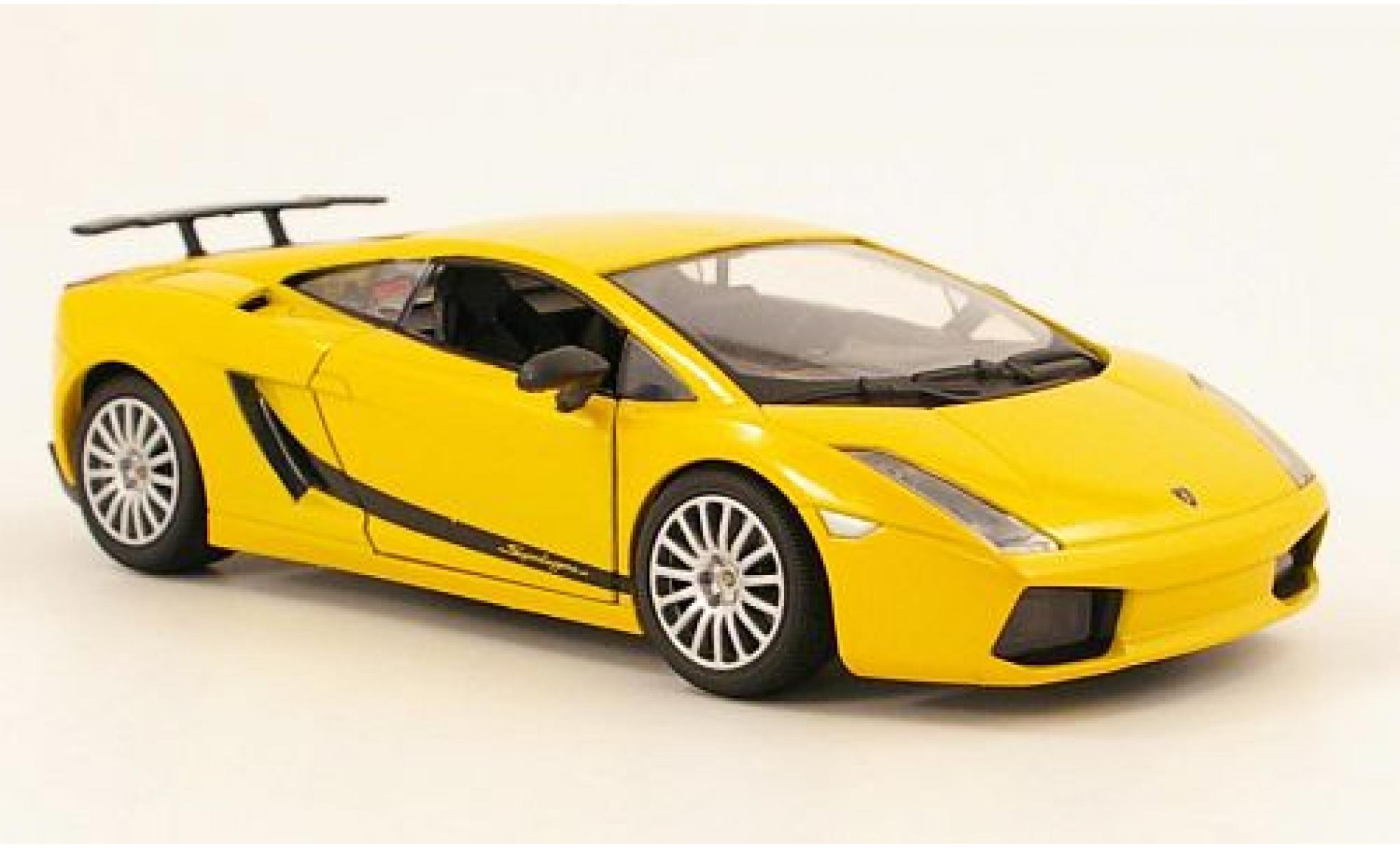 Lamborghini Gallardo 1/24 Motormax Super geel 1:24 modelauto