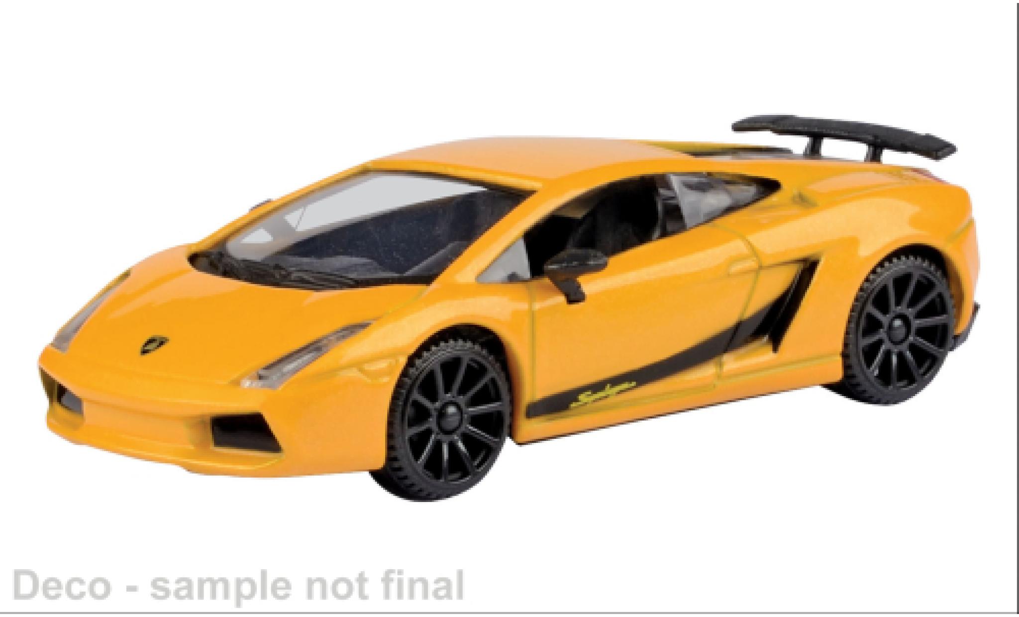 Lamborghini Gallardo 1/43 Motormax Superleggera geel 1:43 modelauto