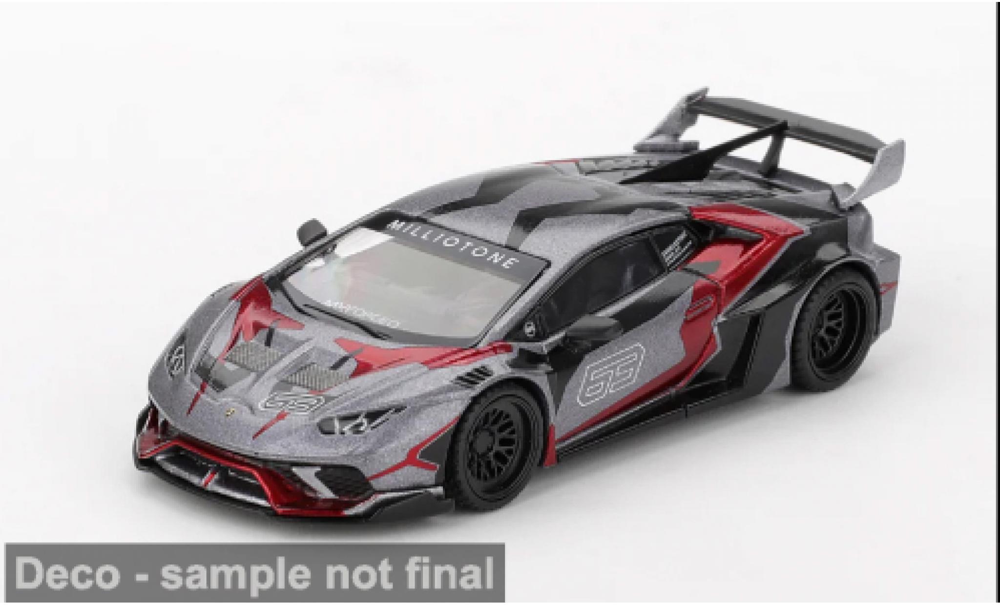 Lamborghini Huracan 1/64 Mini GT GT Ronin grijs/rood 2025 1:64 modelauto