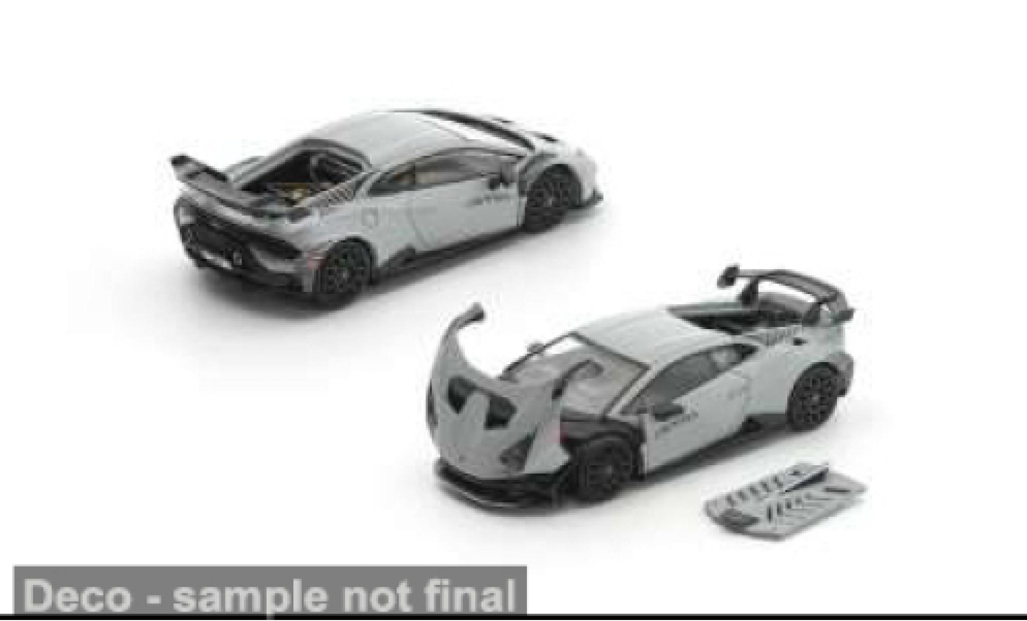 Lamborghini Huracan 1/64 Pop Race STO grijs 1:64 modelauto