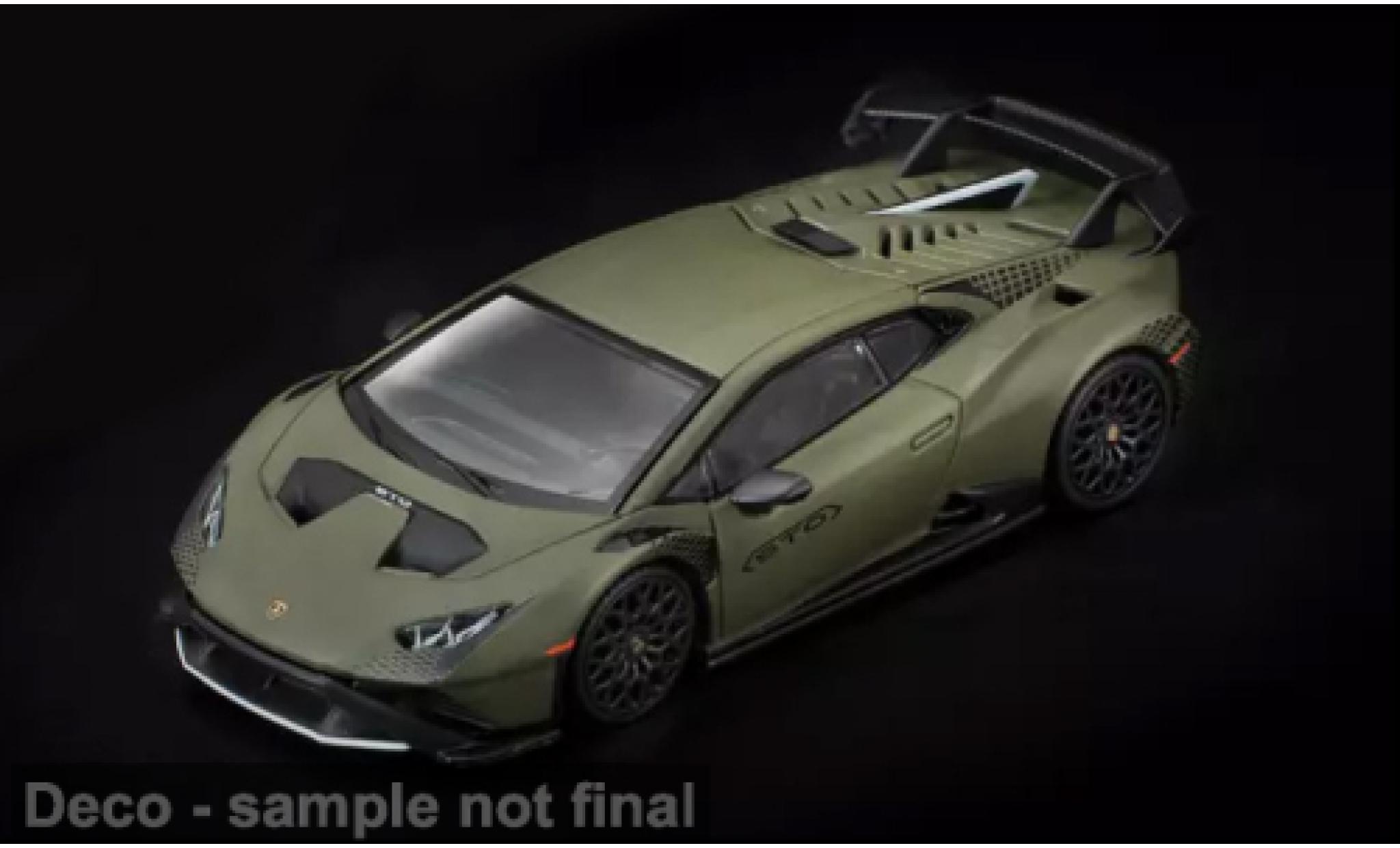 Lamborghini Huracan 1/64 Pop Race STO oliv 1:64 modelauto