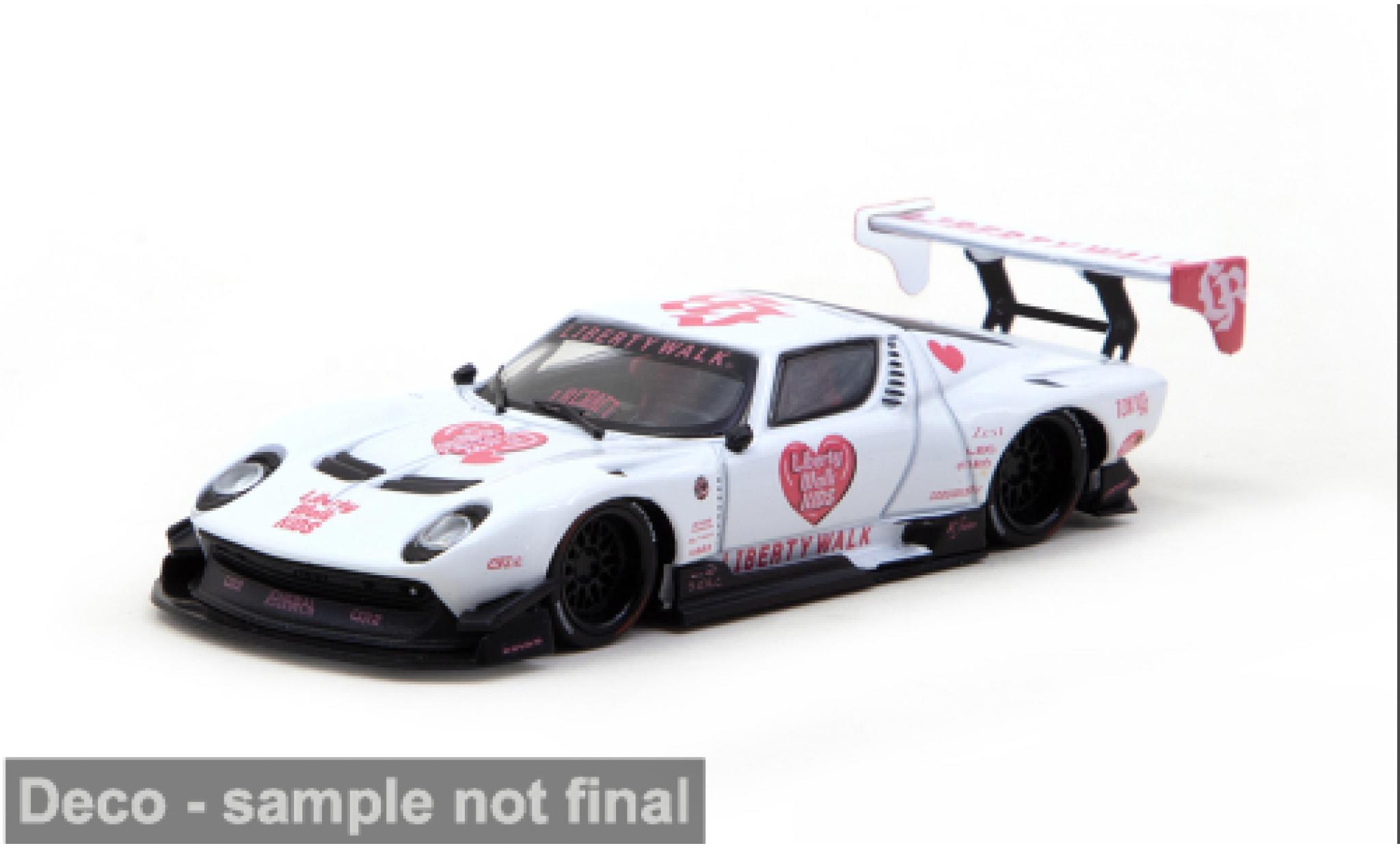 Lamborghini Miura 1/64 Tarmac Works LB-Silhouette Works Kids wit/rood 2026 1:64 modelauto